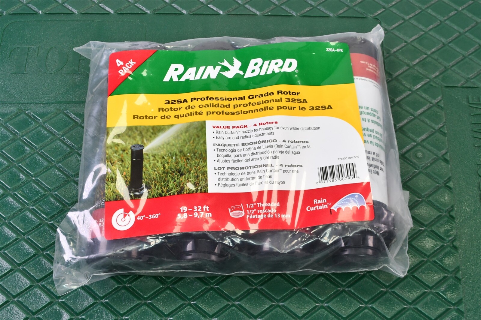Rainbird 32SA-4PK Simple Adjust 32SA Gear Drive Rotor Adjustable 40-360°