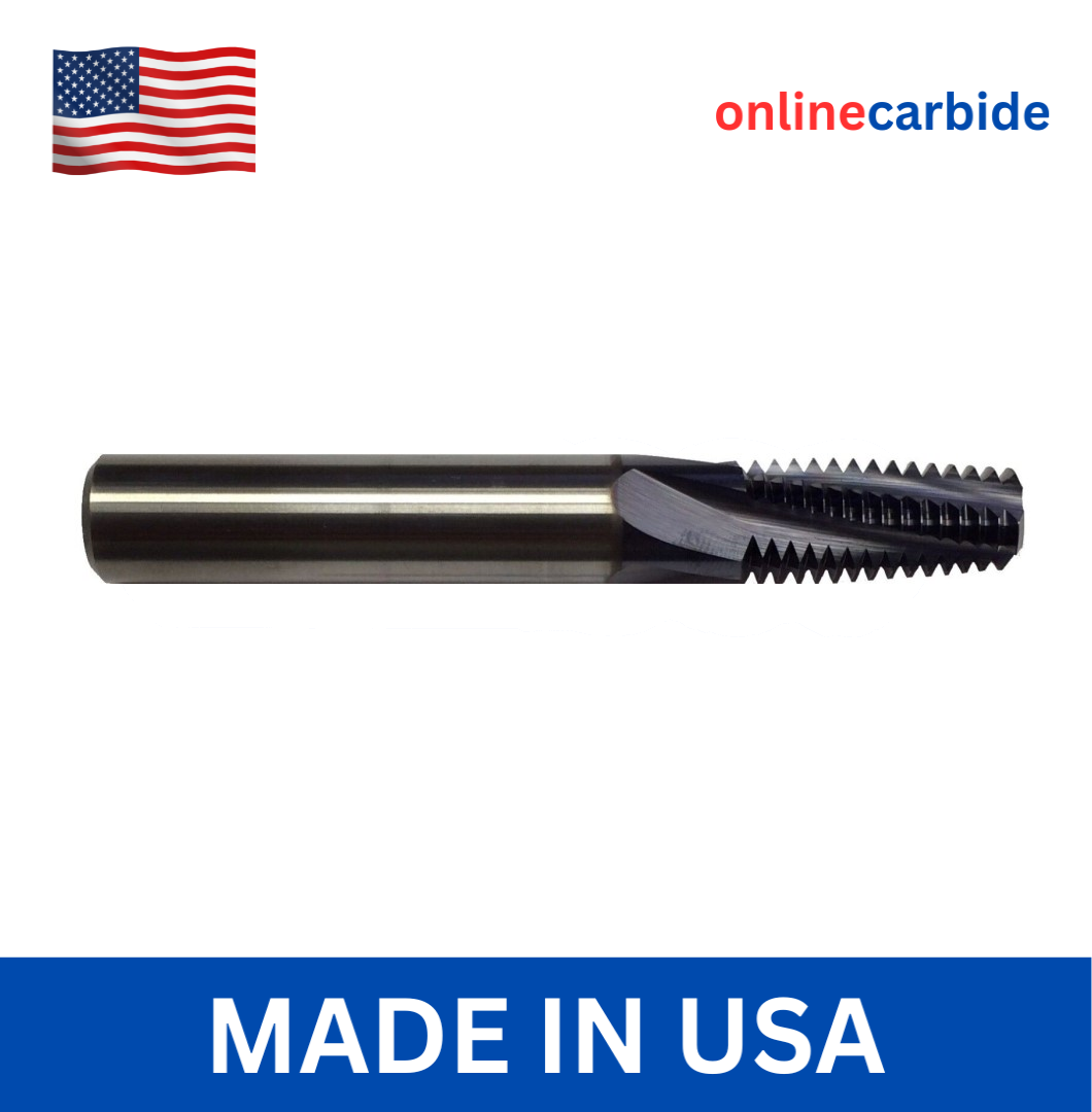 1/8"-27NPT CARBIDE THREAD MILL - TiALN COATED
