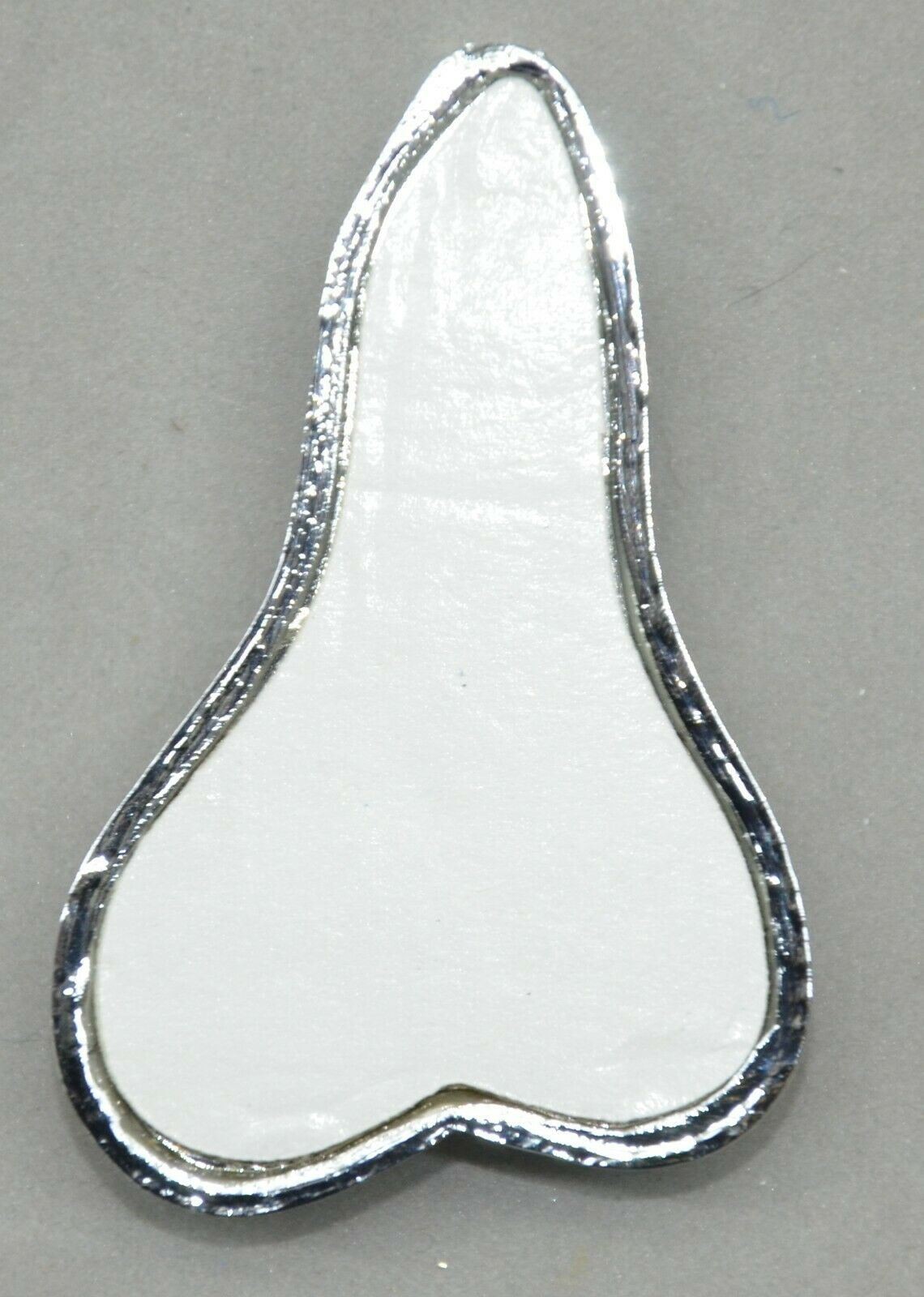 Low-Hanging Balls 3D for Flat Surface Chrome Plastic Tape Mount 2 1/2" UP#50106