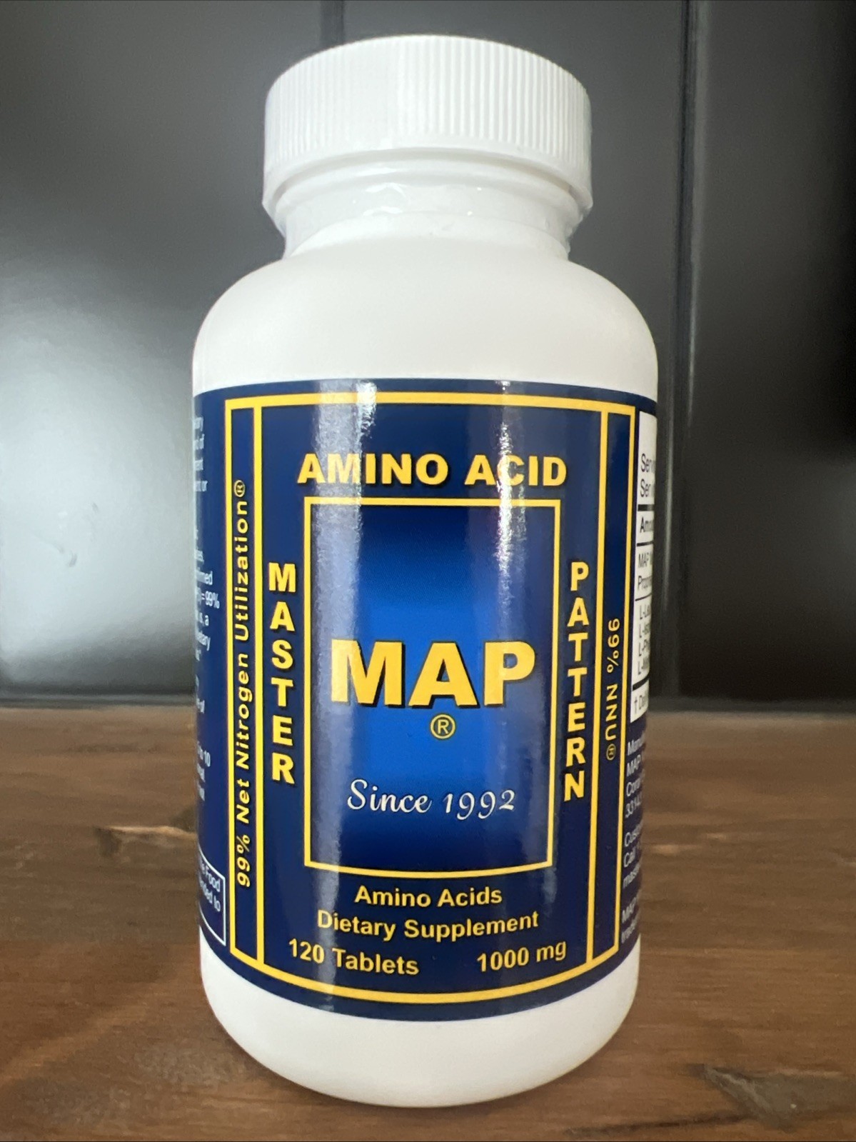 MAP Master Amino Acid Pattern 120 Tablets 1000mg Exp 7/2028 - New/Sealed!