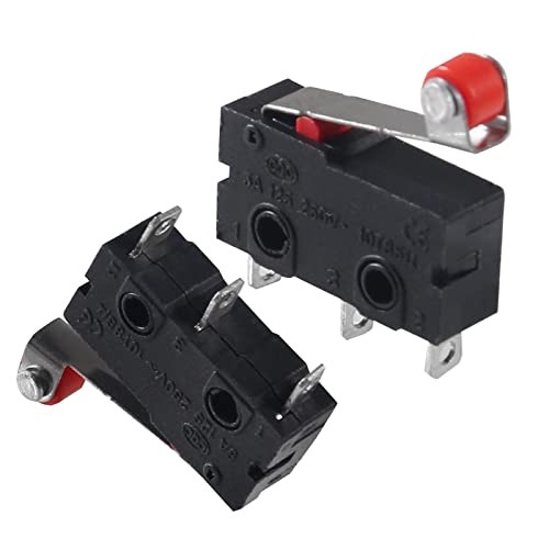 50PCS Micro Limit Switch Normally Open and Close Limit Switch KW12-3 with Balls