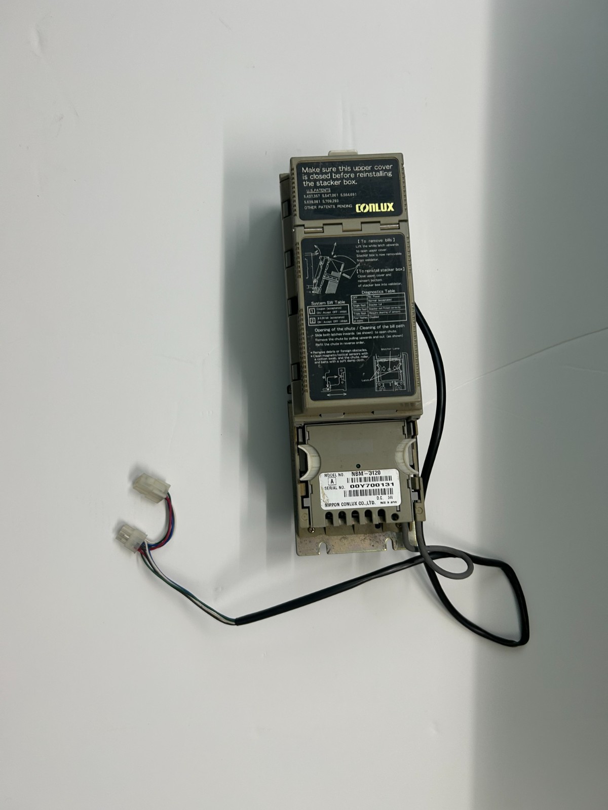 Vending Machine Bill Acceptor