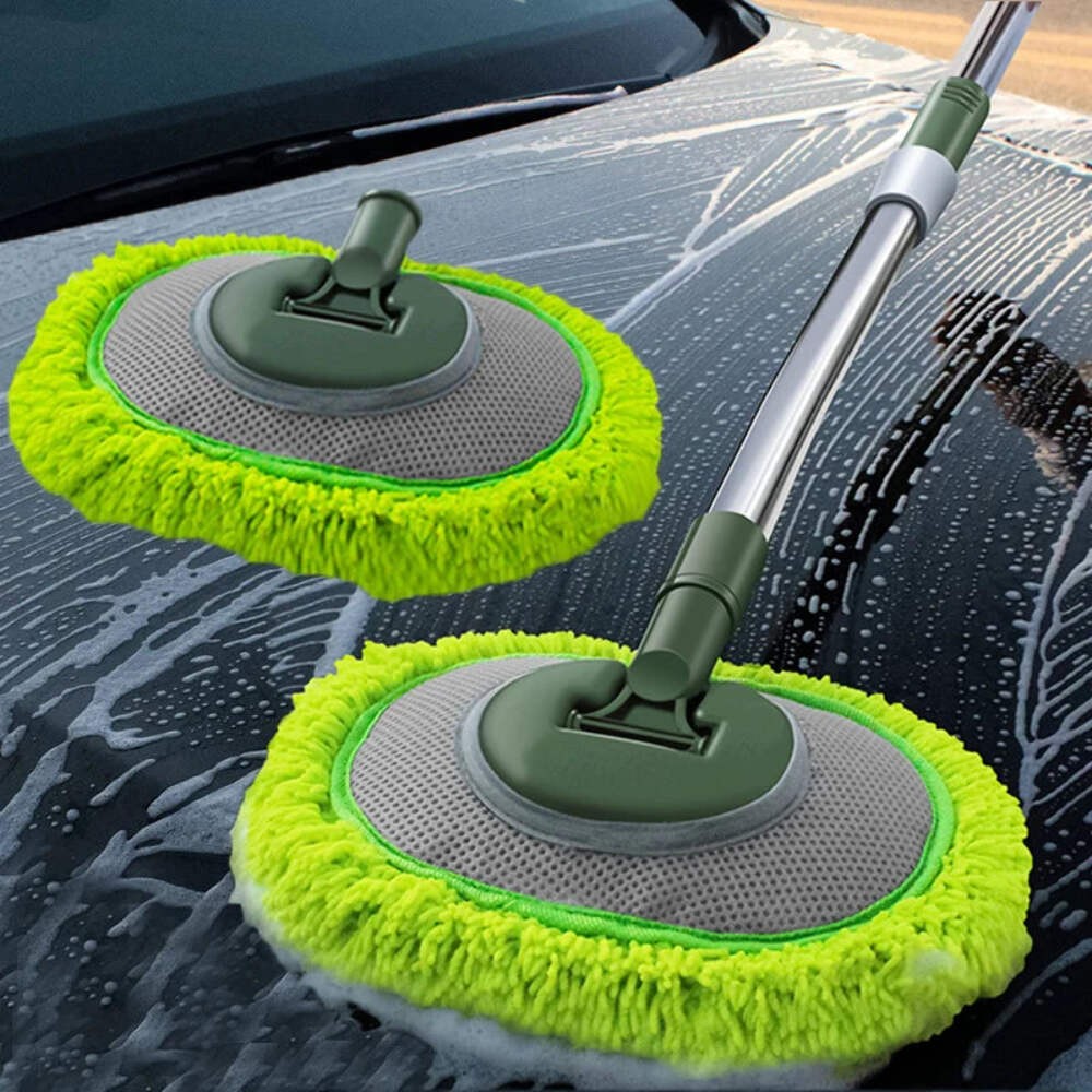 Car Cleaning Brush Detailing Super Absorbent Wash Mop Telescoping Long Handle