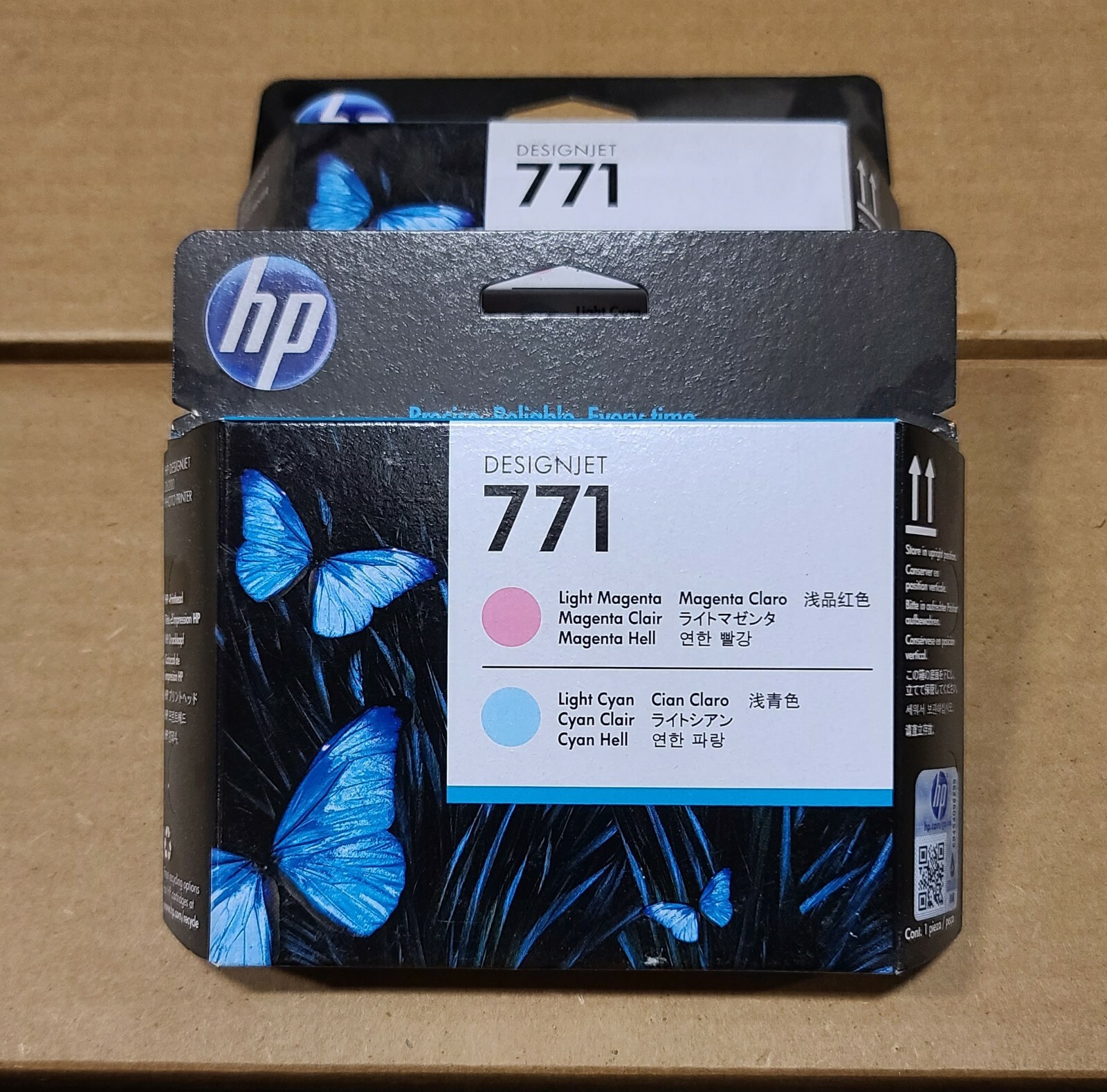 NEW HP DesignJet 771 Light Magenta, Light Cyan Ink Head / One Box Only