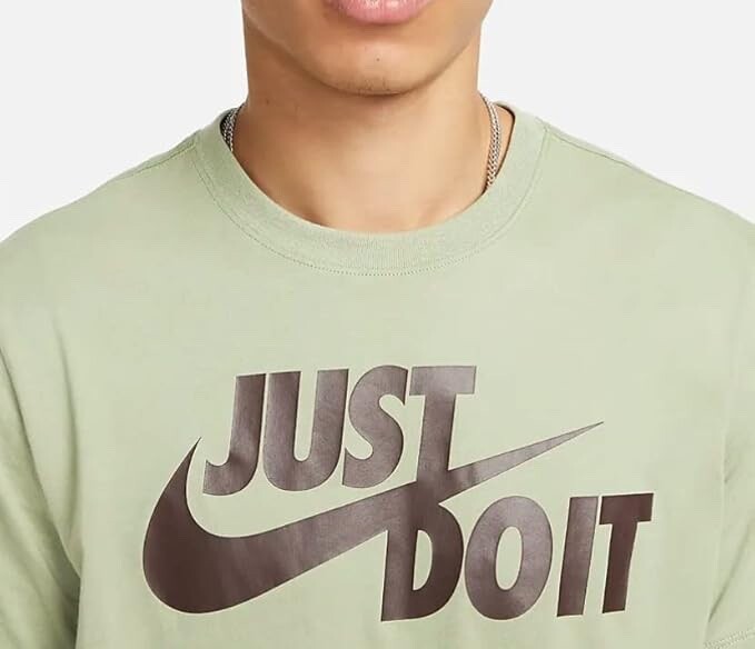 Nike Men Sportswear Tee "Just Do It" Swoosh Tee Green, XL. $19.99 Free Shipping
