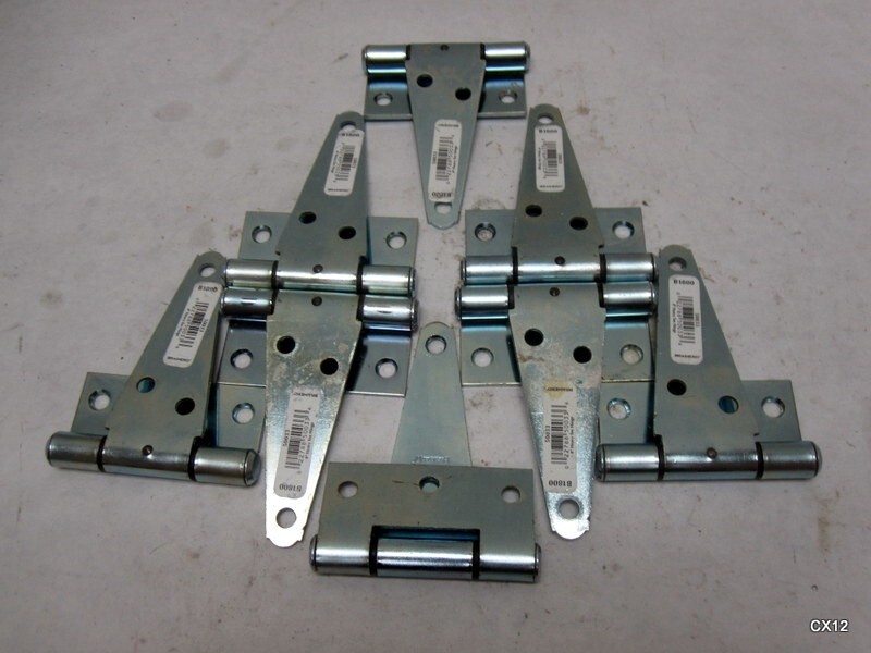 Pack of 8 Brainerd B1800 Heavy Tee Hinge 4" Zinc Plated