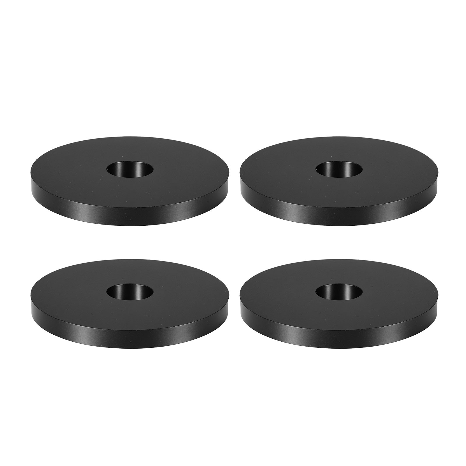 4 Pcs Multi Purpose Rubber Spacer, 12mm ID x 50 OD x 5mm t Anti-vibration Pad
