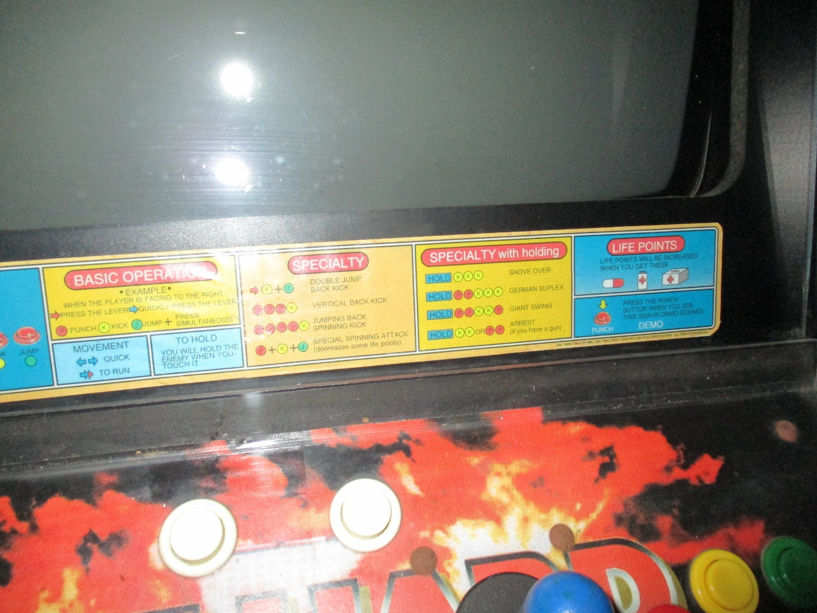 DIE HARD ARCADE by SEGA 1996 full size In Good Condition