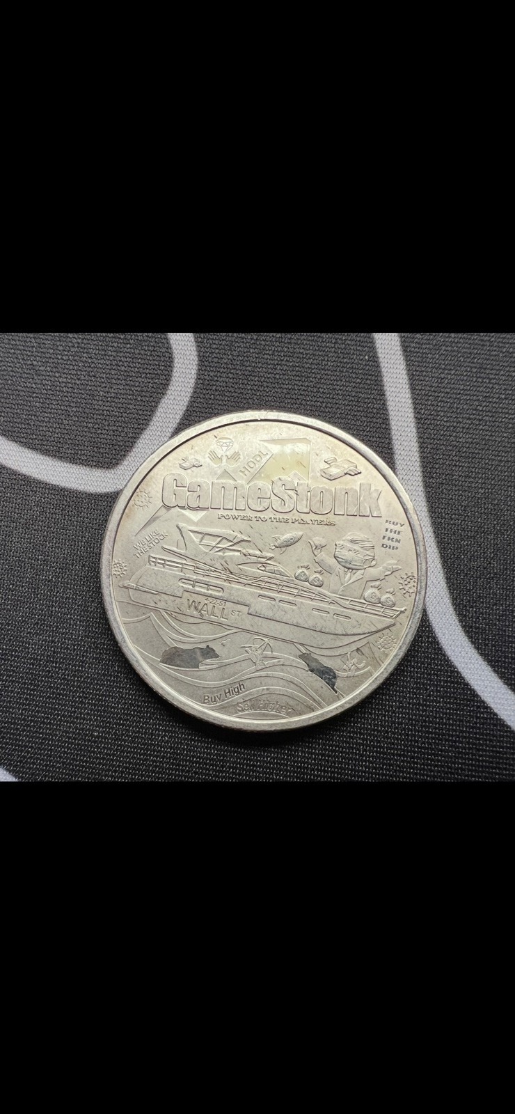 WallStreetBets GameStonk 1 oz .999 Fine Silver (Circulated)