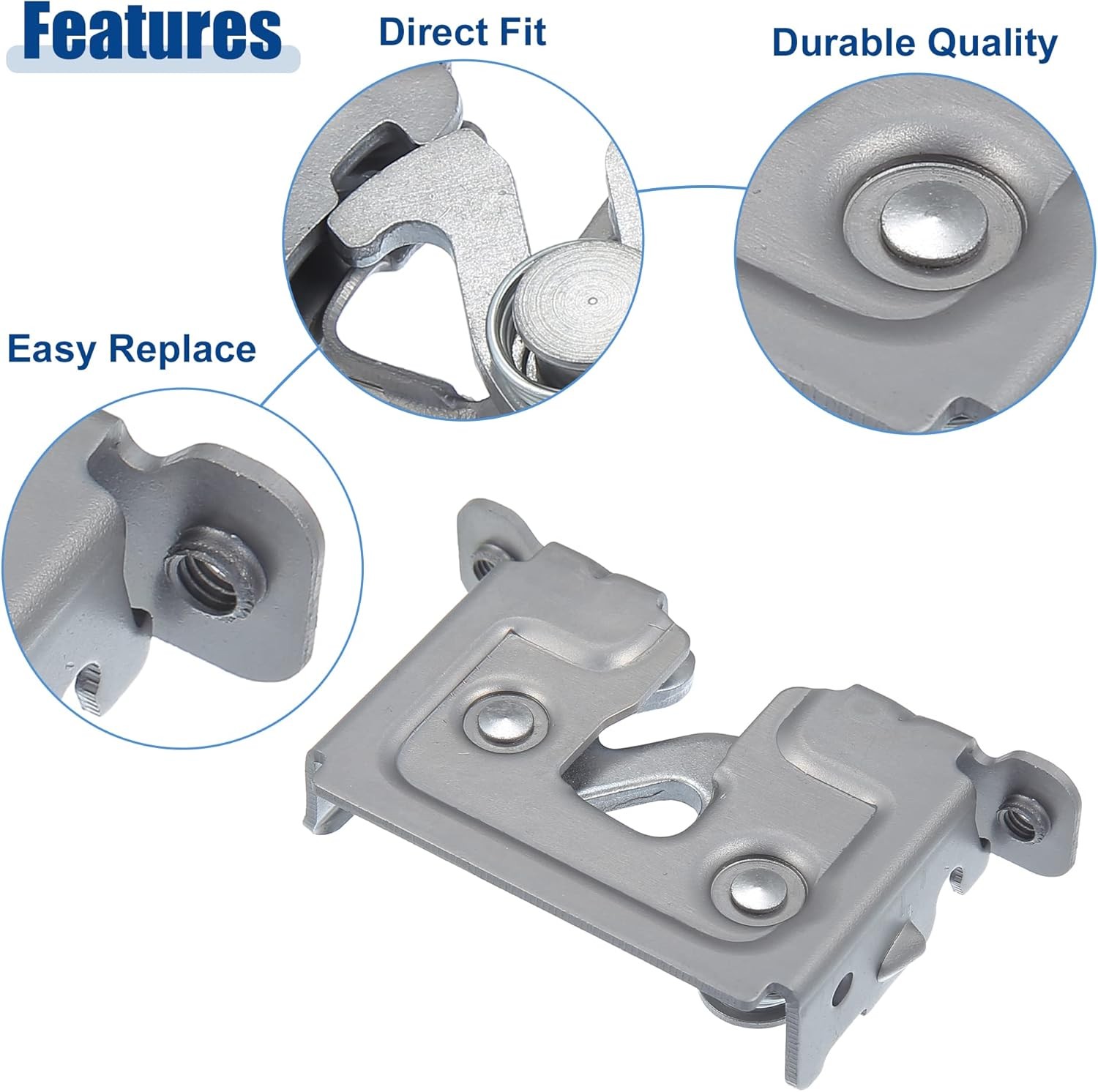 For BMW E90 E92 Hood Lock Latch Kit Front Left And Right Lower 5123435626