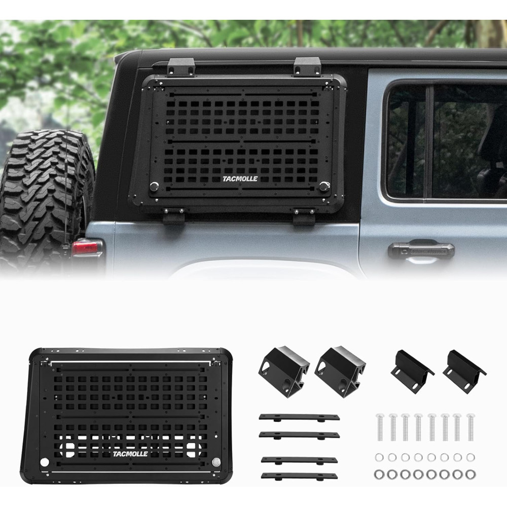 Rear Window MOLLE Worktable Mount For Jeep JL 4Door 18-26 Passenger Side