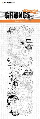 STUDIO LIGHT-  ACRYLIC  STAMPS - GRUNGE FISH KOI