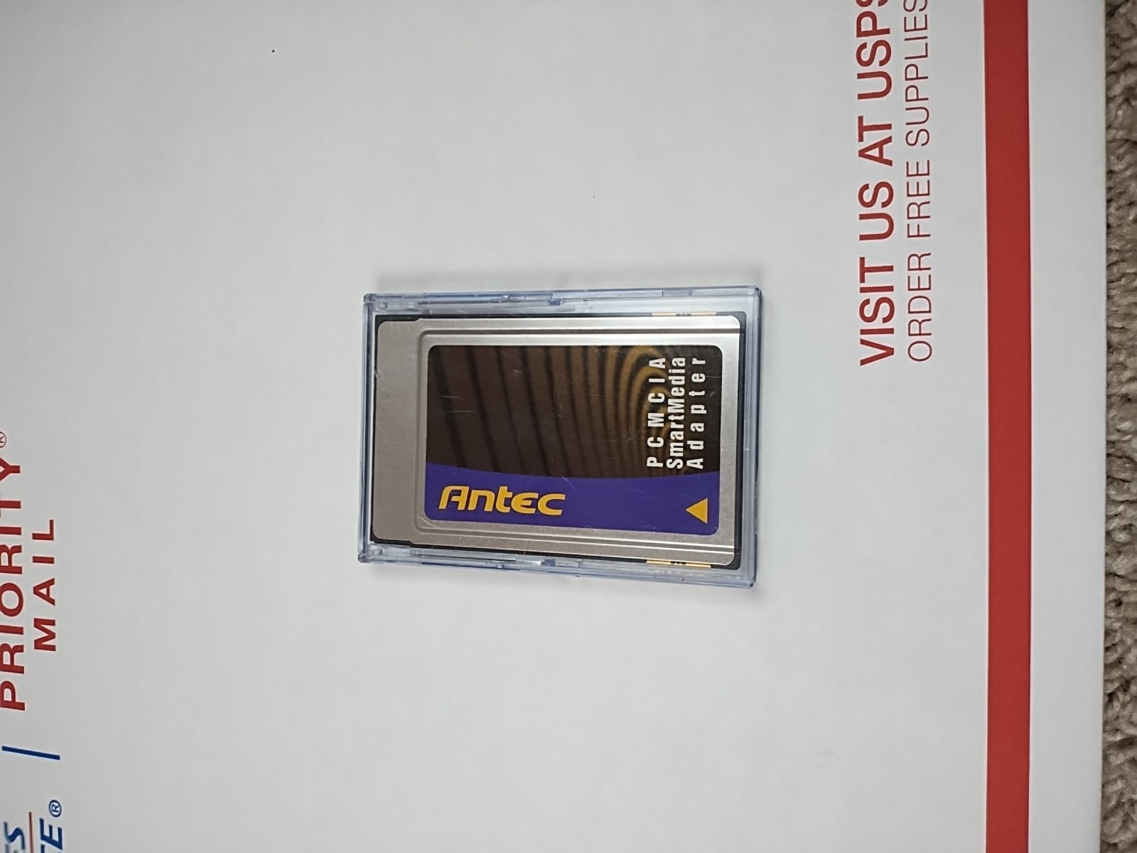 Antec PCMCIA Smart Media Adapter Laptop Card Plugin Memory Reader Smartmedia