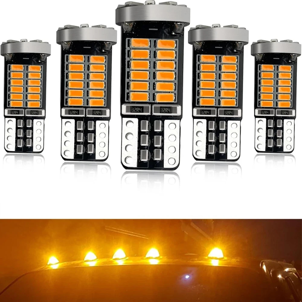 LED Roof Cab Marker Lights Bulbs for 1999-up F150, 2000-up F250 F350 F450 F550 S