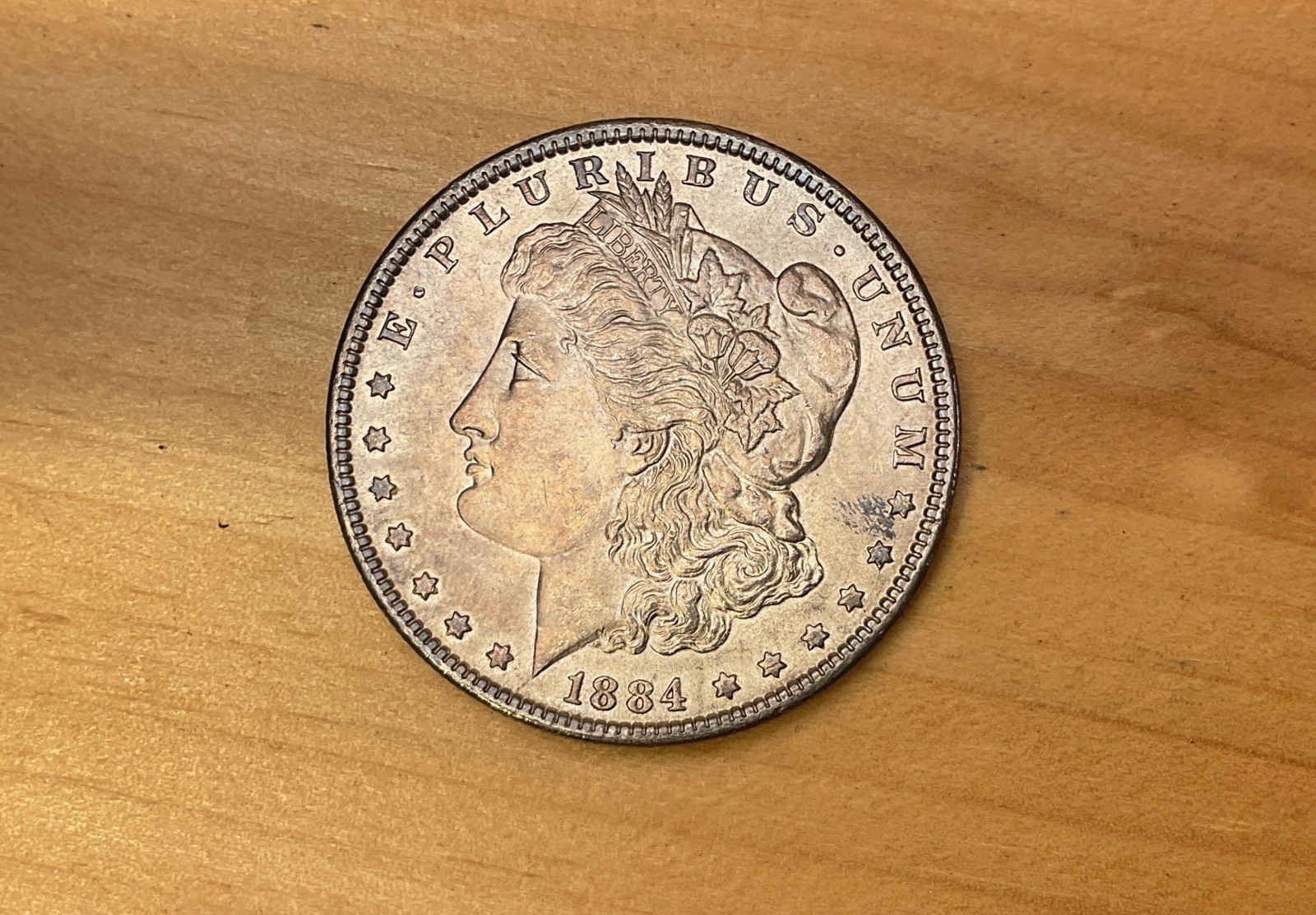 1884-P Morgan Silver Dollar #3163 Crazy Kelly, MS/BU-GEM *FREE SHIPPING to YOU*