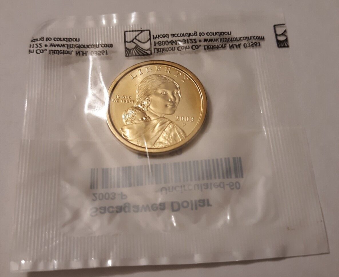 Sacagawea Dollar 2003-P Uncirculated, Littleton Sealed Package
