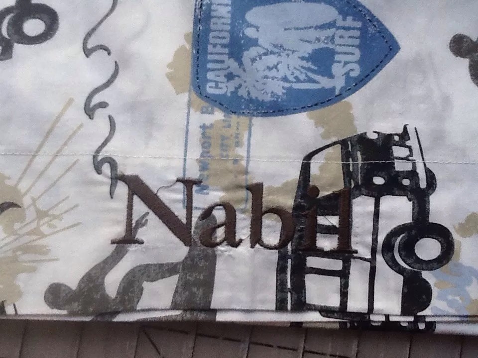 Set Of Pillow Cases~ Route 66~  Monogramed NABILL Pottery Barn Kids PBteen