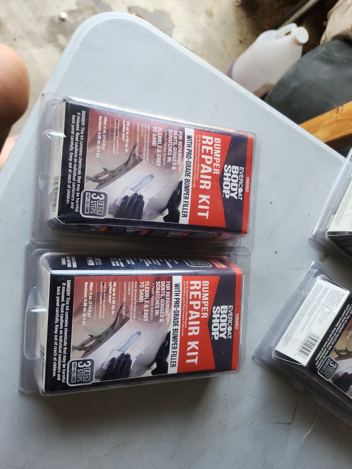 lot of 2 Evercoat 105052 Small Dent Repair Kit with Pro Grade Body Filler