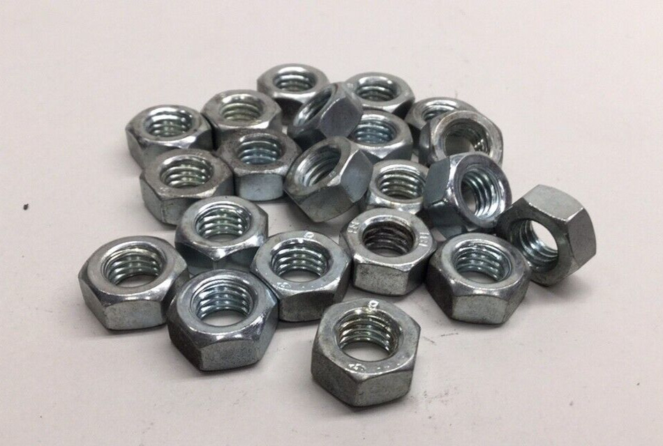 Nut BNC08-21 Hex Nut M8-1.25 (Pack of 21) Zinc Plated