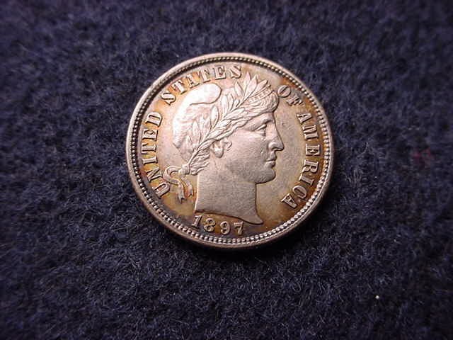 1897 BARBER DIME VERY NICE COIN!!  #47