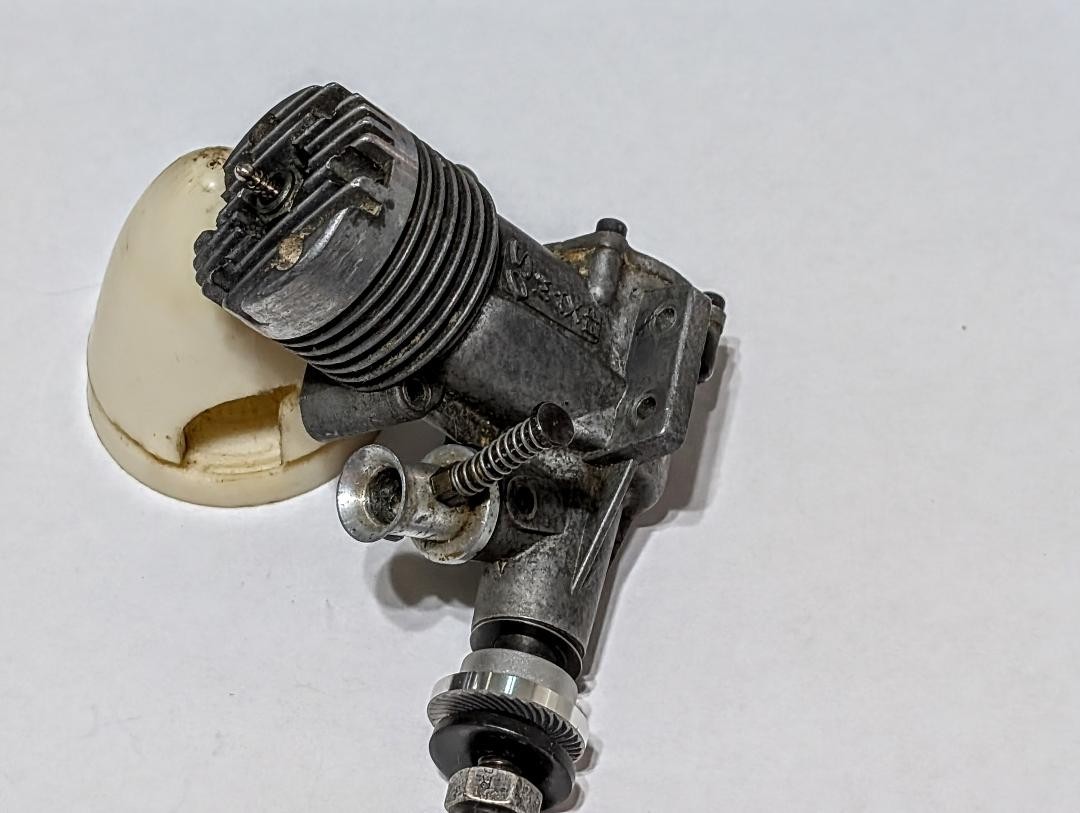 O S MAX .FP 20 CONTROL LINE ENGINE WITH SPINNER, PRE-OWNED, GOOD CONDITION