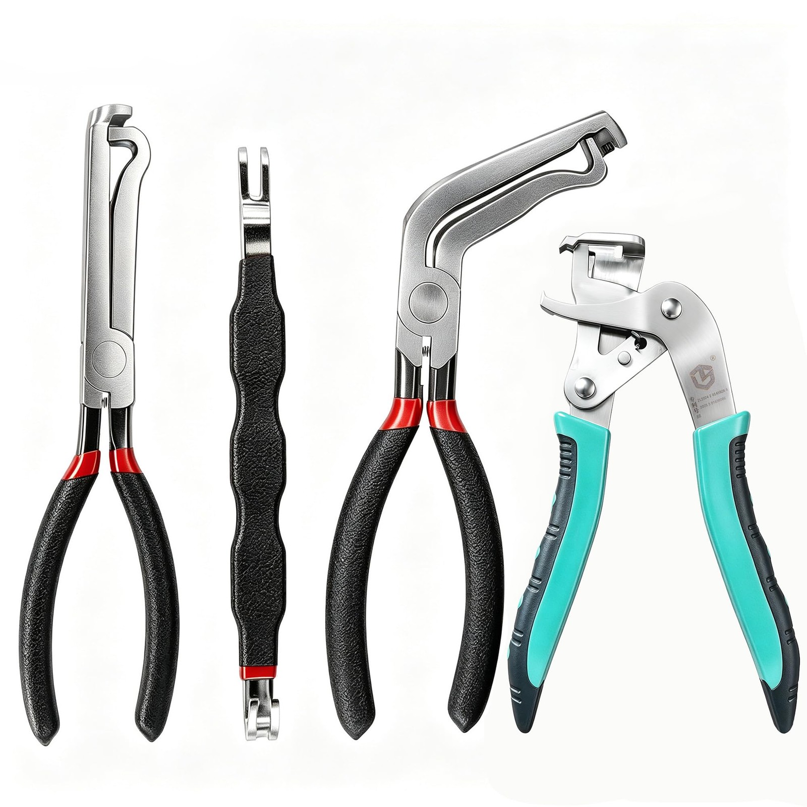 Burmong 4 Pieces Automotive Electrical Disconnect Pliers, Disassembly Tools, ...