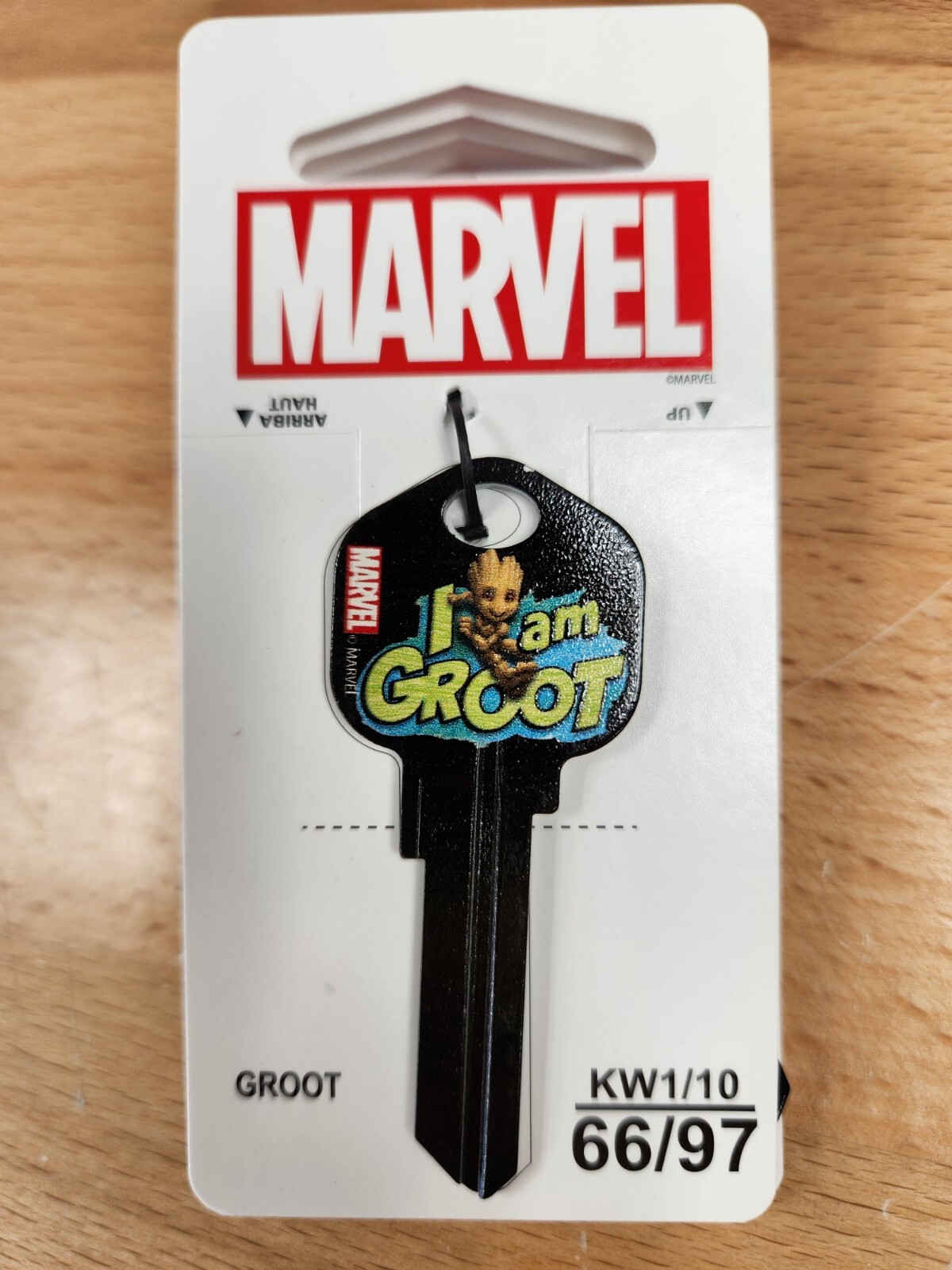 MARVEL GUARDIANS OF THE GALAXY I AM GROOT KWIKSET KW1/KW10 KEYBLANK-READ DETAILS