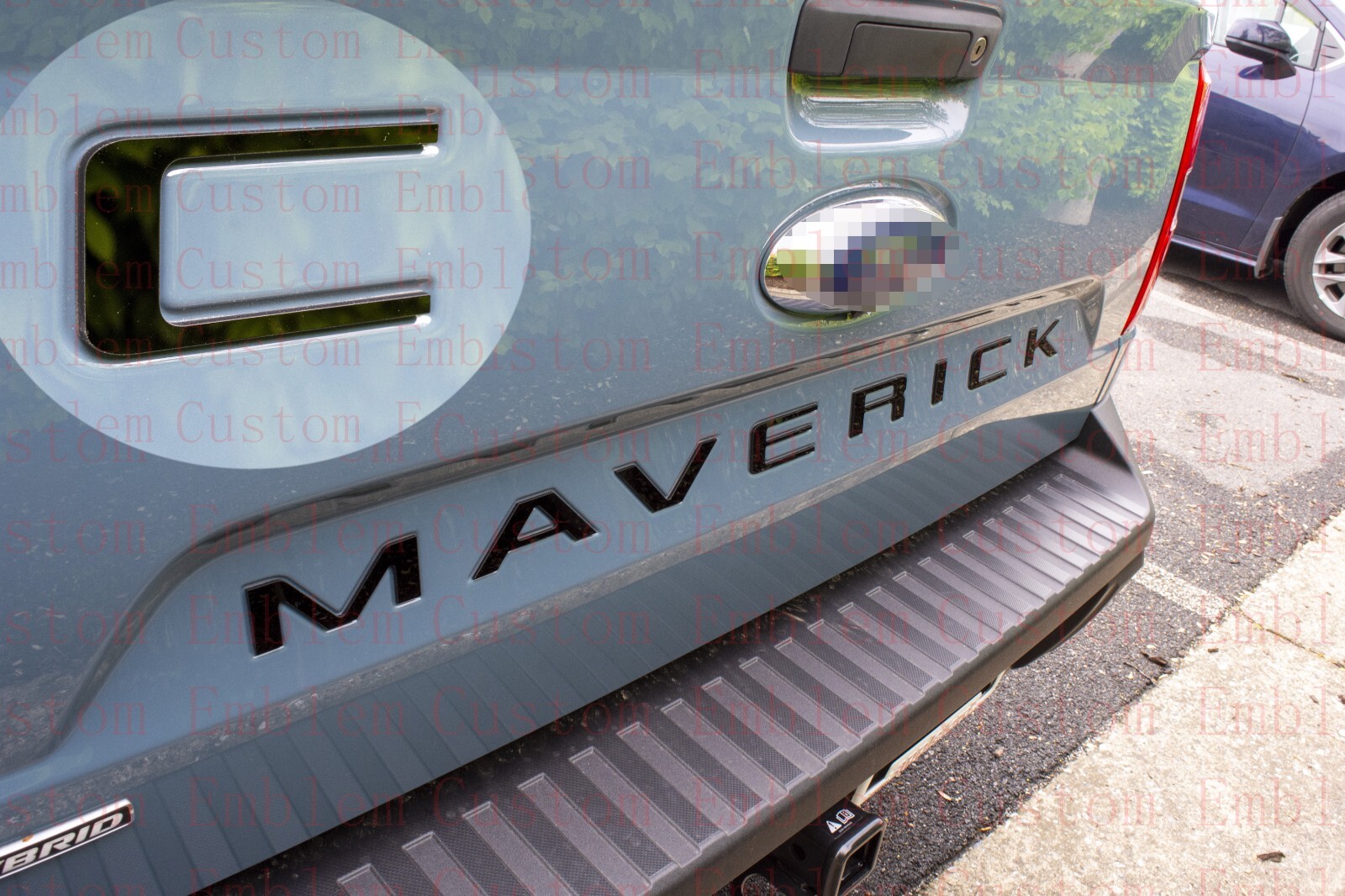 Gloss Black 3D 0.1in Raised Plastic Letters for Ford Maverick 2022+ Tailgate 