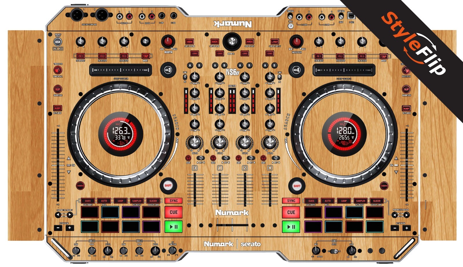 Numark NS62 Skin | Wood 5 | Protective Decal | StyleFlip Skins