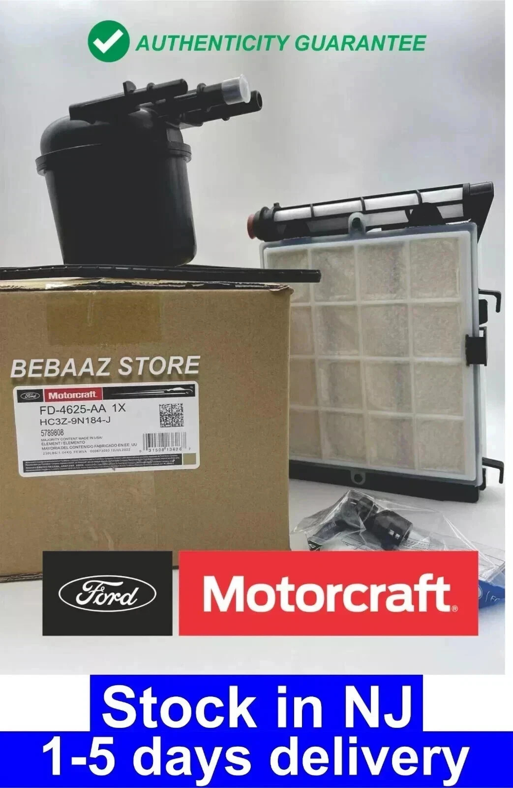 Motorcraft FD4625 AA Fuel/Water Filter for 17-22 Ford F-250 F-350 F-450 6.7L