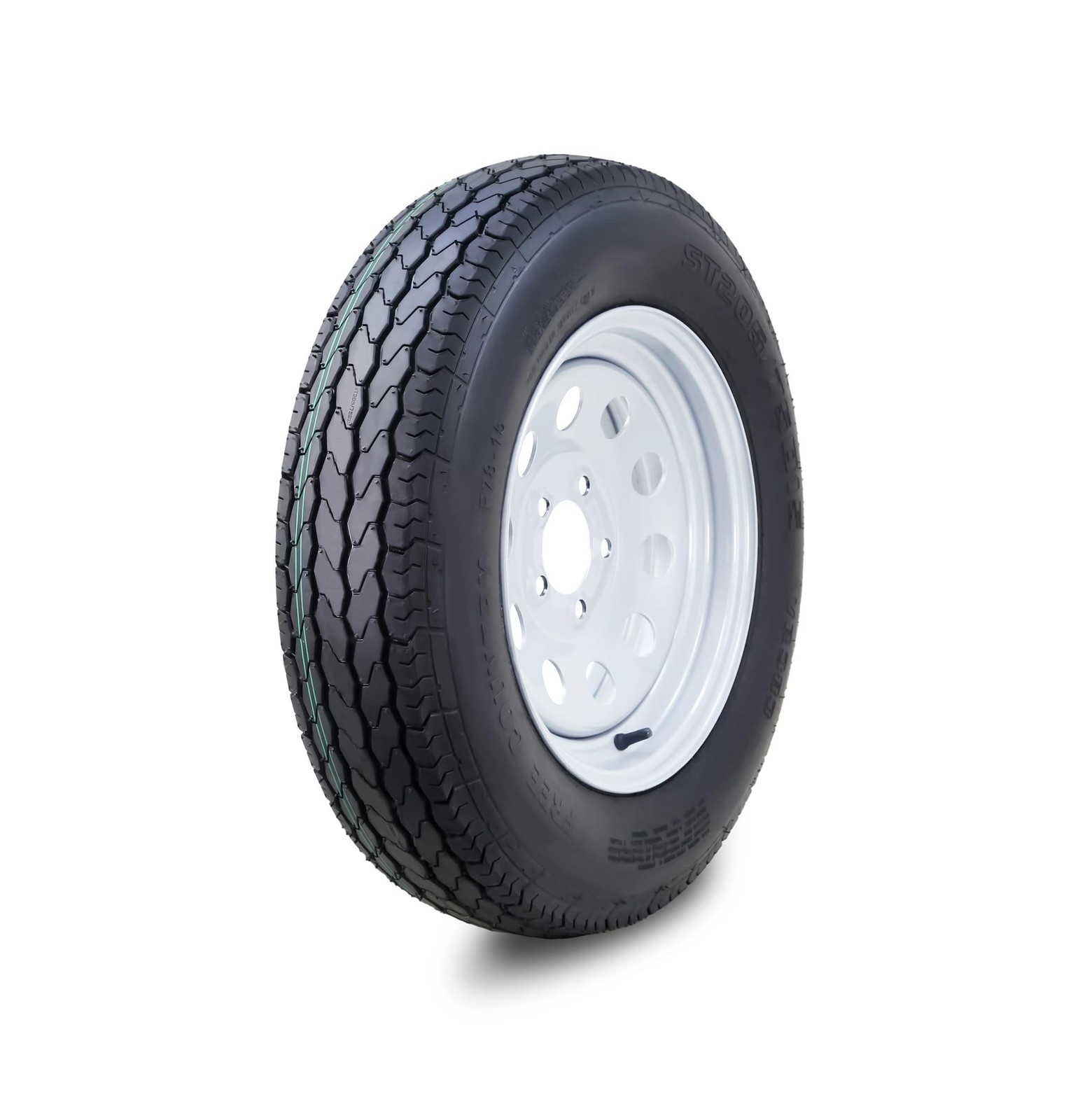 Free Country ST205/75D15 Trailer Tire Wheel Assembly 6-Ply C 101L on 5x4.5" P...