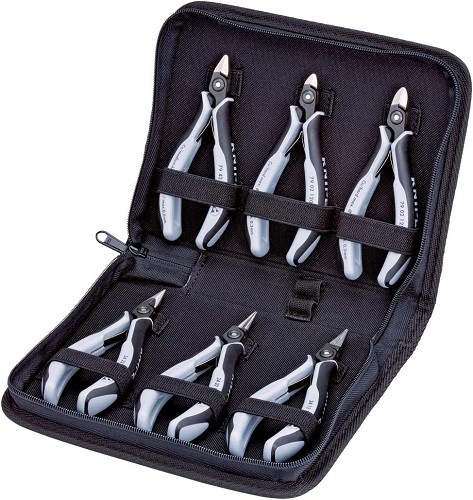 KNIPEX 00 20 16 P ESD"ESD" Precision Electronics Gripping Pliers-Set (6 Piece)