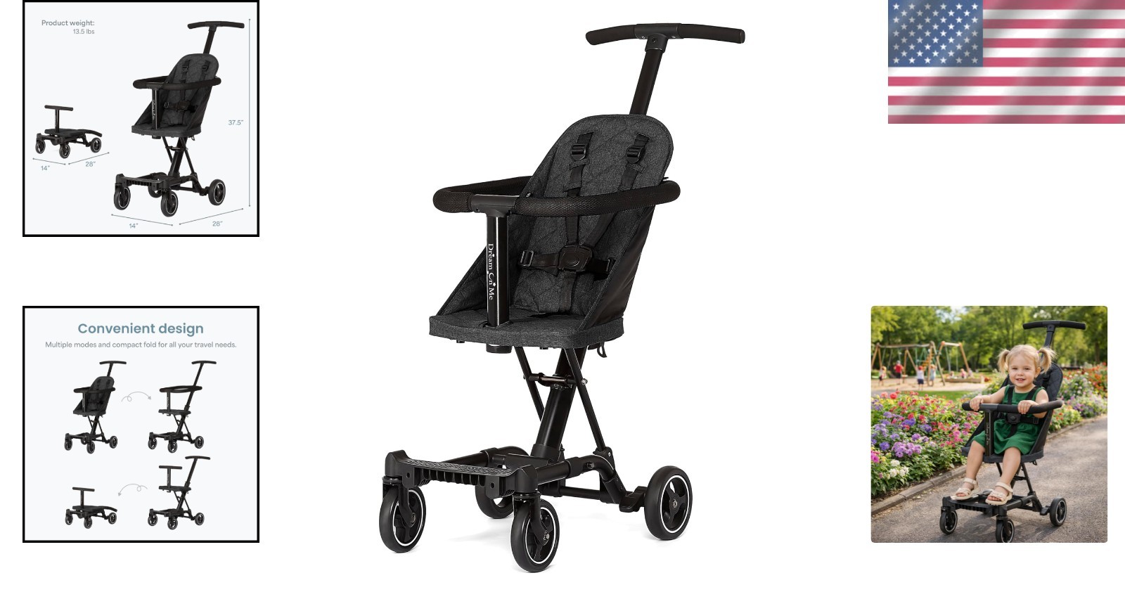 Coast Rider Lightweight Travel Stroller