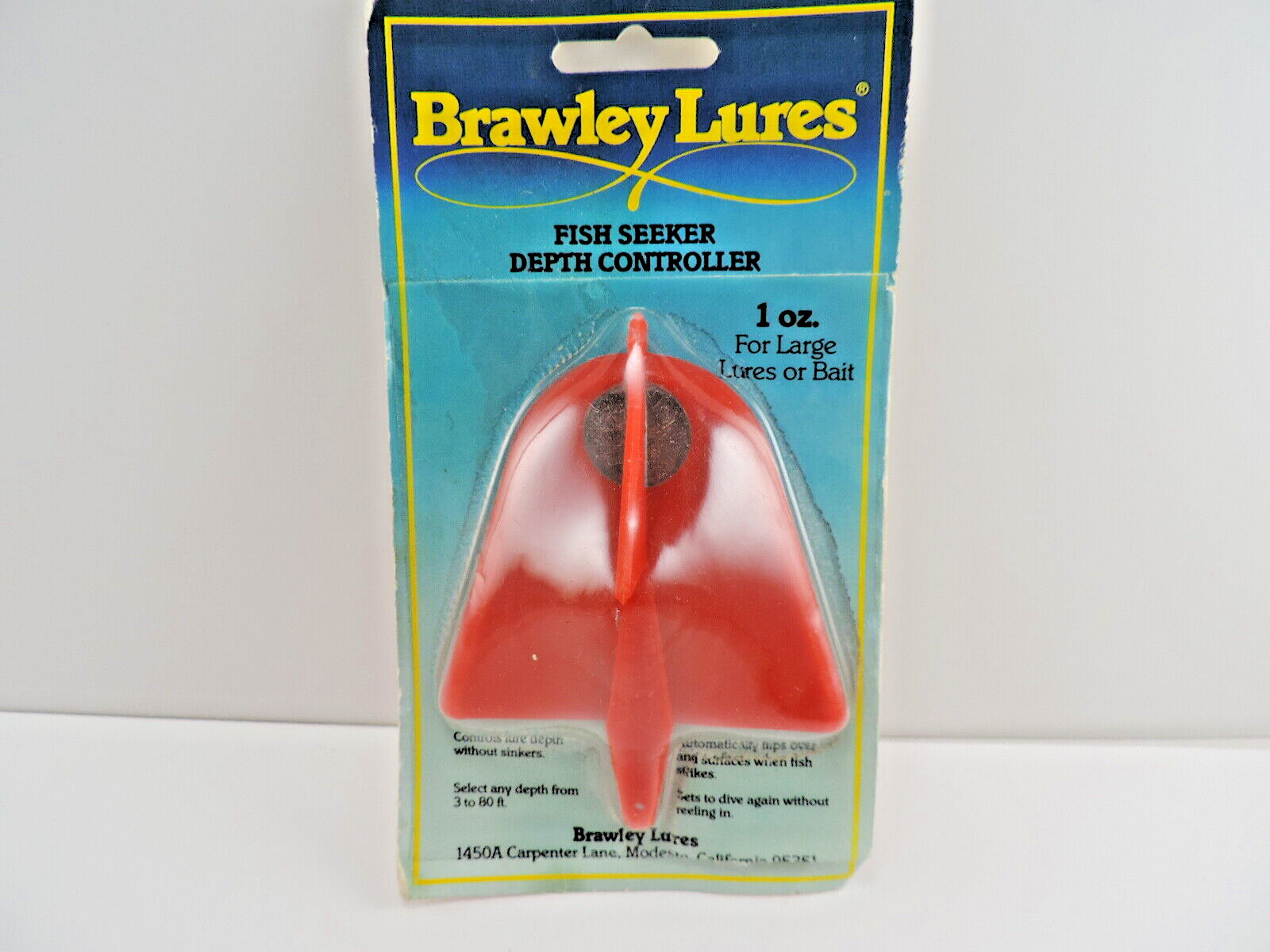 Brawley Lures Fish Seeker Depth Controller Red 1 oz For Large Size Lures or Bait