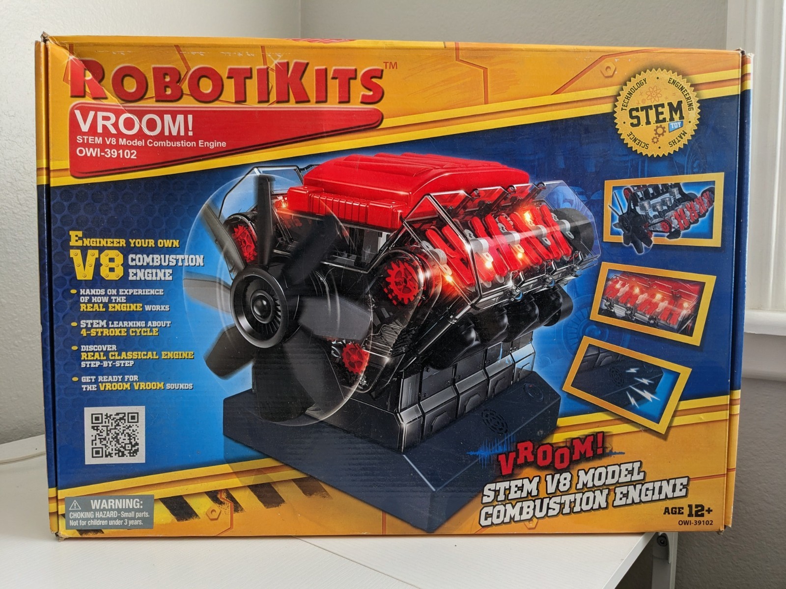 V8 Combustion engine Model Kit That Runs - Self Built STEM Mini Model Engine