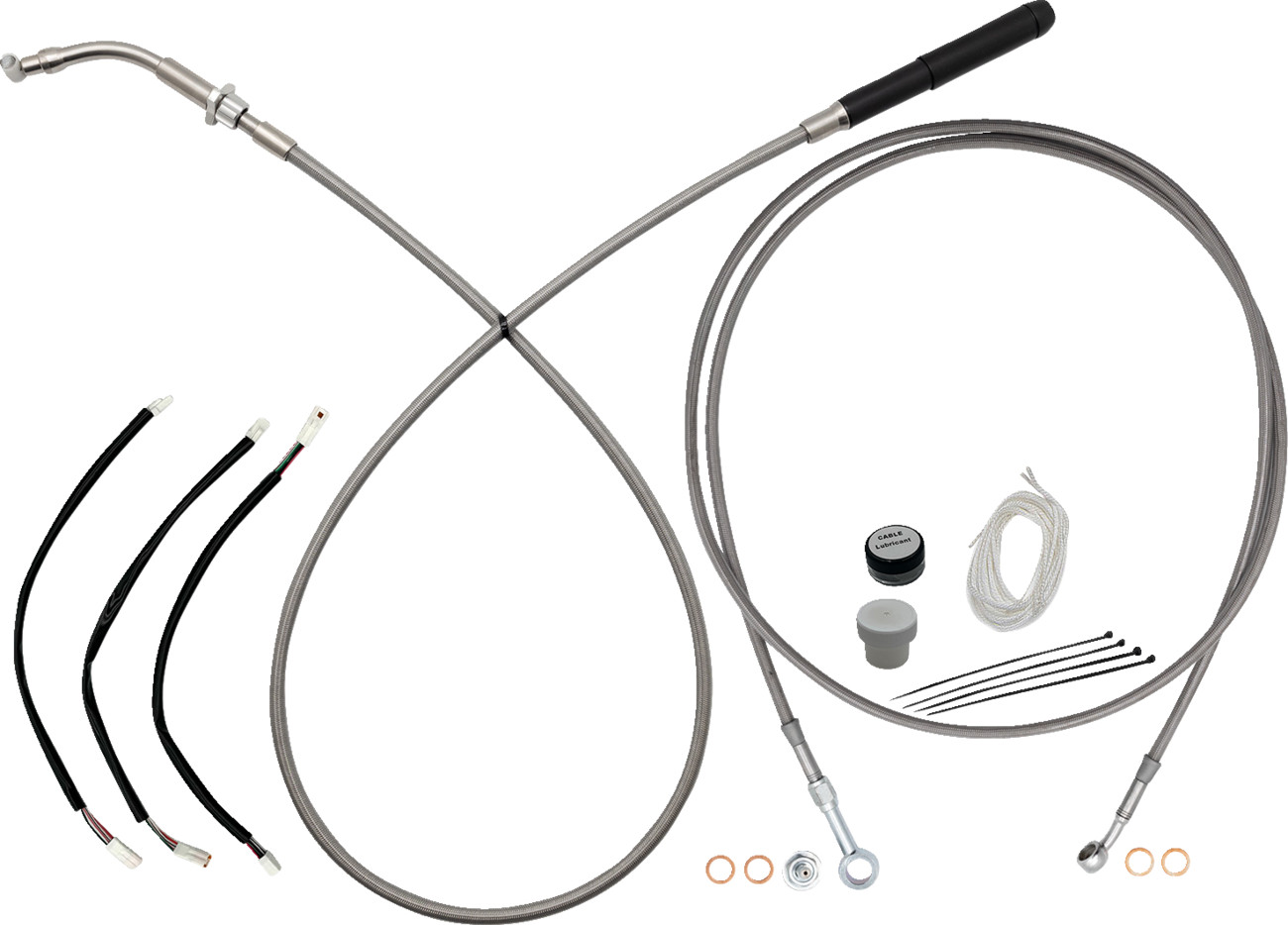 FAT BAGGERS INC. EZ Install Kit - 12" Handlebars - Upper Clutch - Full Length -