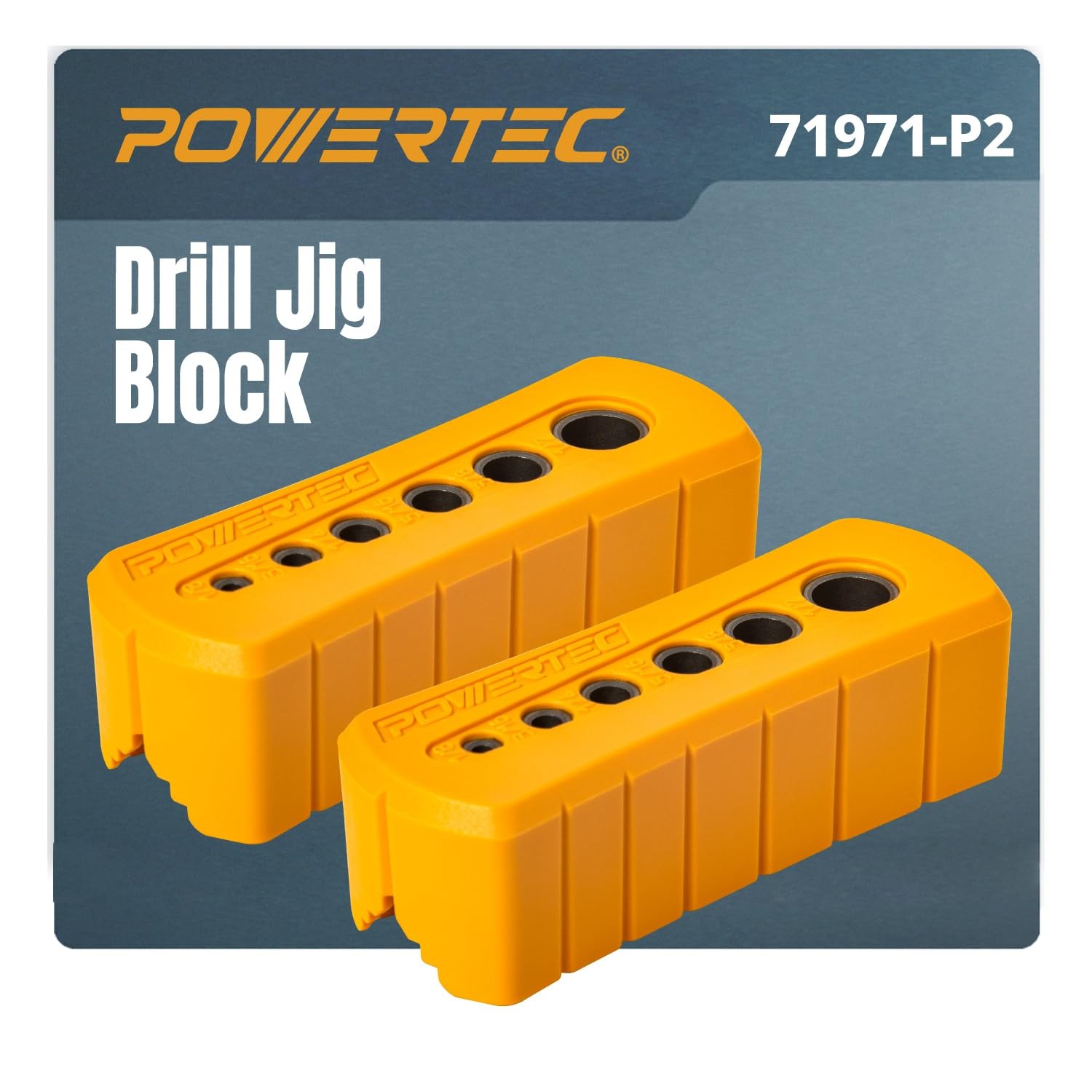 Drill Guide - Multi-Functional Drill Jig Block w/ 6 Common Drill Bit Sizes - ...