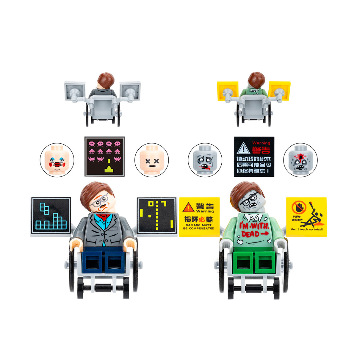 Stephen Hawking Custom Minifigures