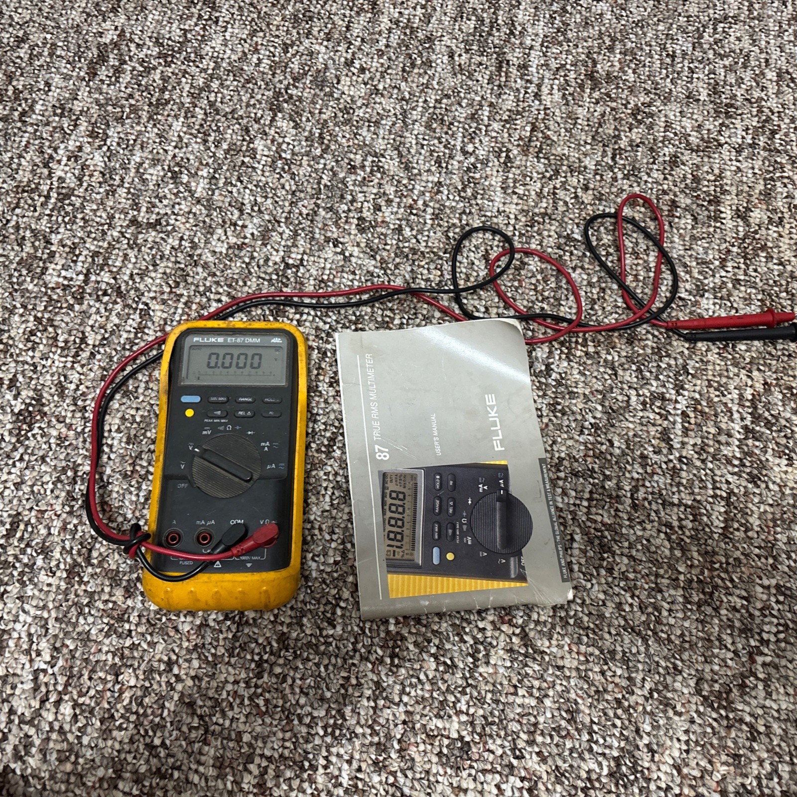 Fluke ET87 DMM 88 Digitial Automotive Multimeter w/ RPM!