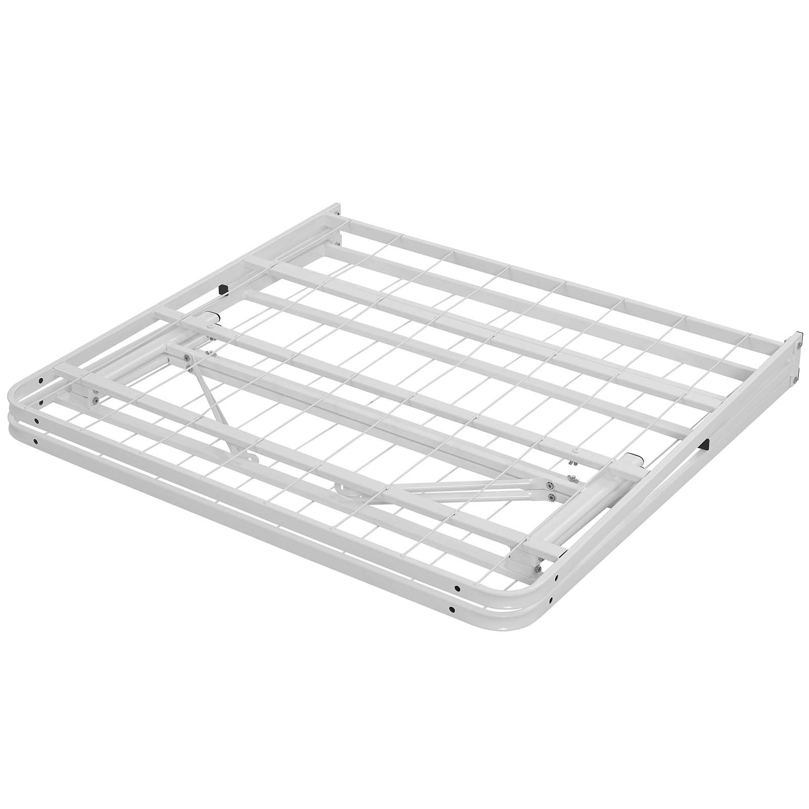 Modway Horizon Twin Stainless Steel Bed Frame in White
