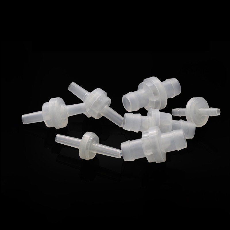 Clear Plastic Check Valve One Way Non Return Inline Barbed/Without Barbs 3-12mm