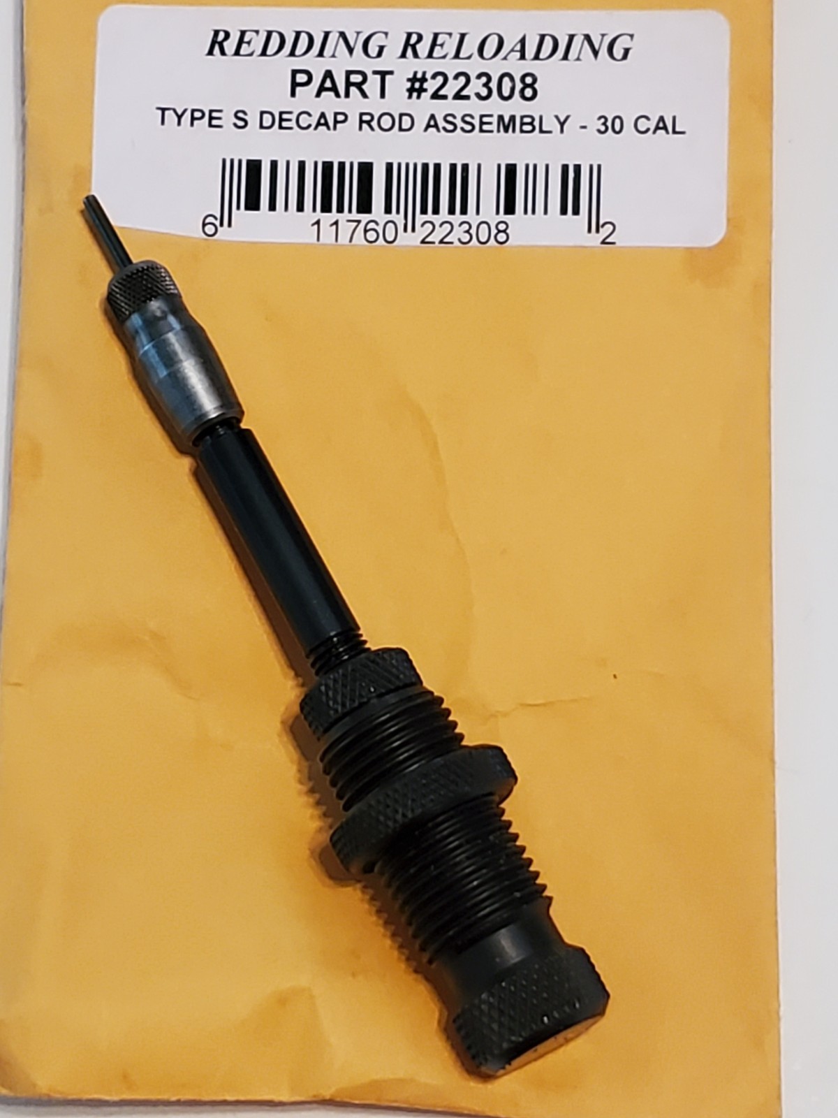22308 REDDING TYPE-S DECAPPING ROD ASSEMBLY 30 CAL - NEW - FREE SHIPPING!!