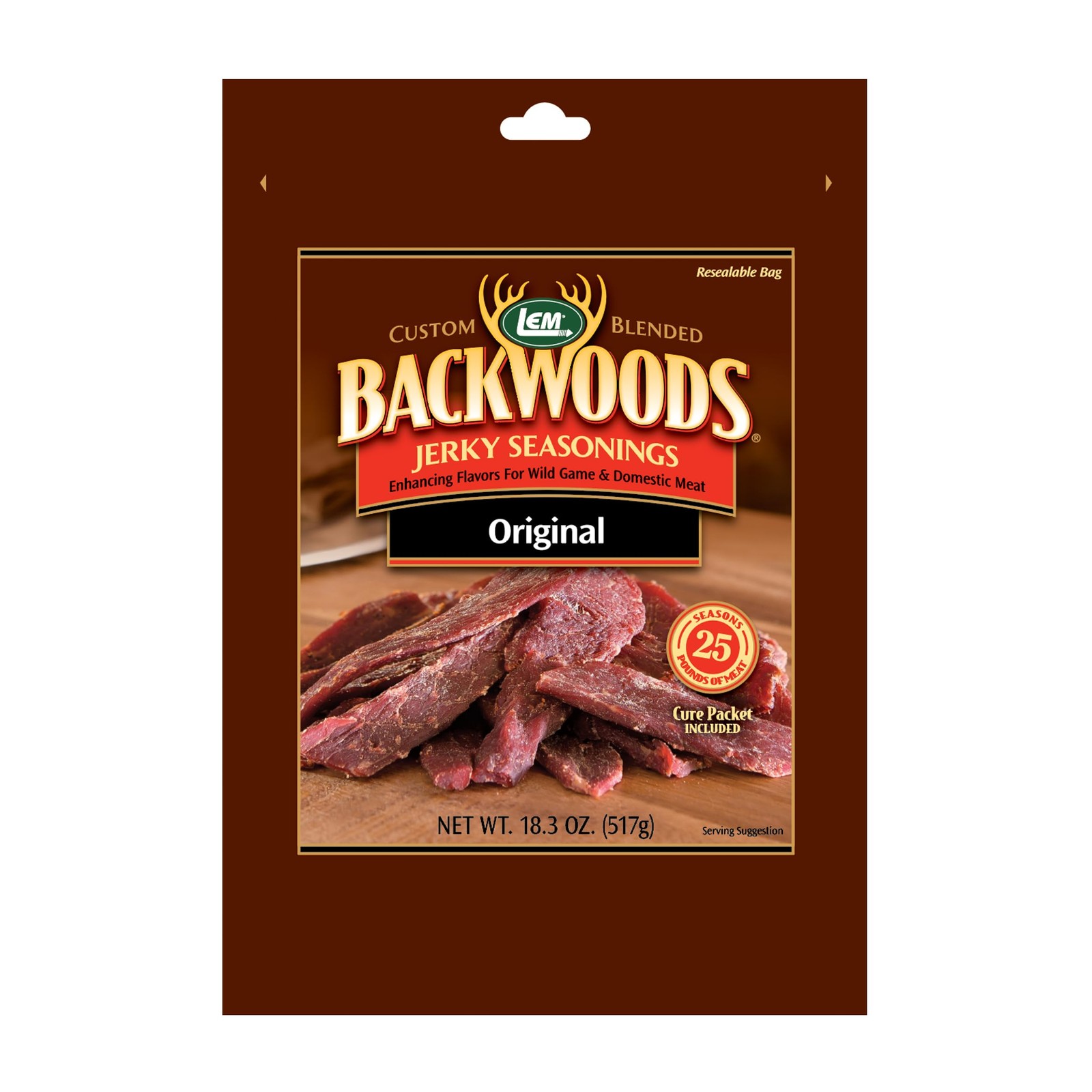 LEM Products Backwoods Original Jerky Seasoning, Ideal 18.3 Ounce (Pack of 1)