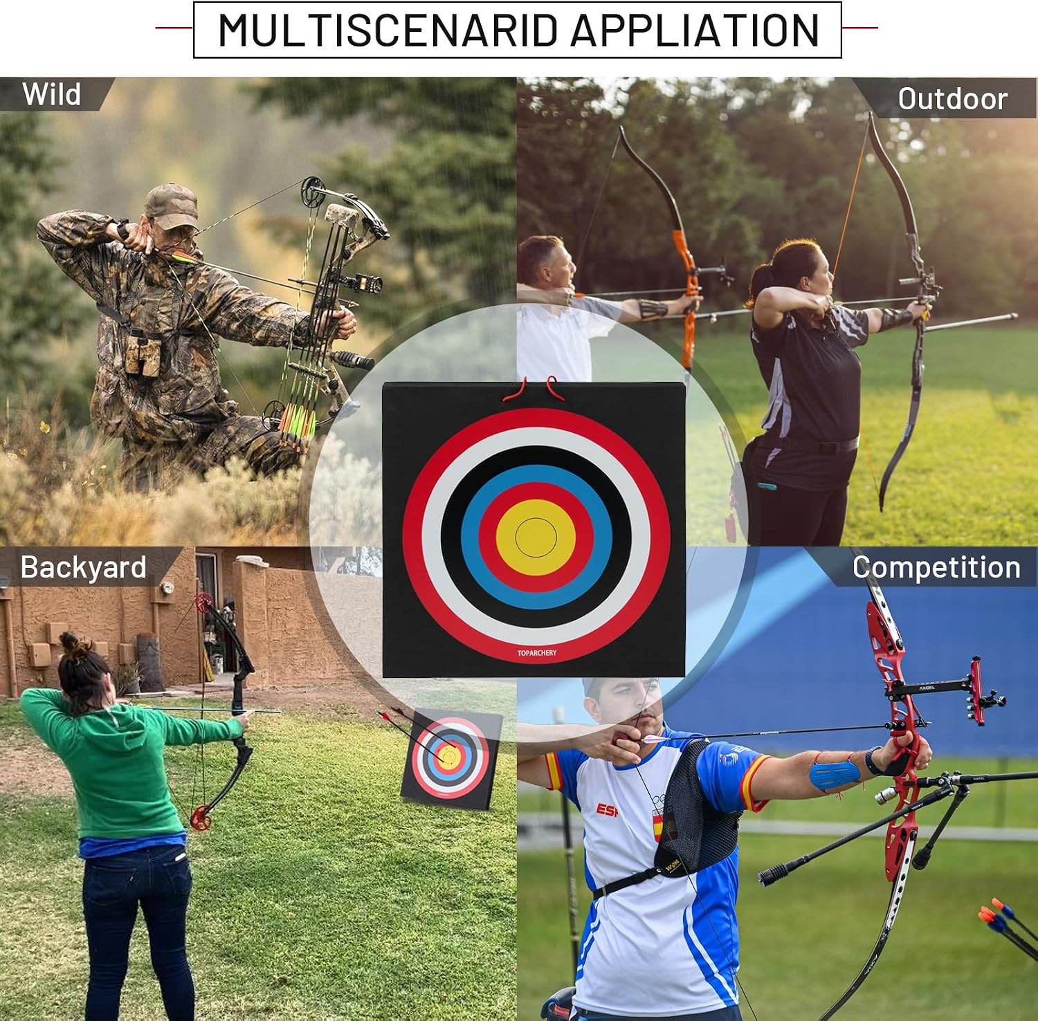 20'' Foam Archery Target High-Density Target Block Target for Backyard, Throwing