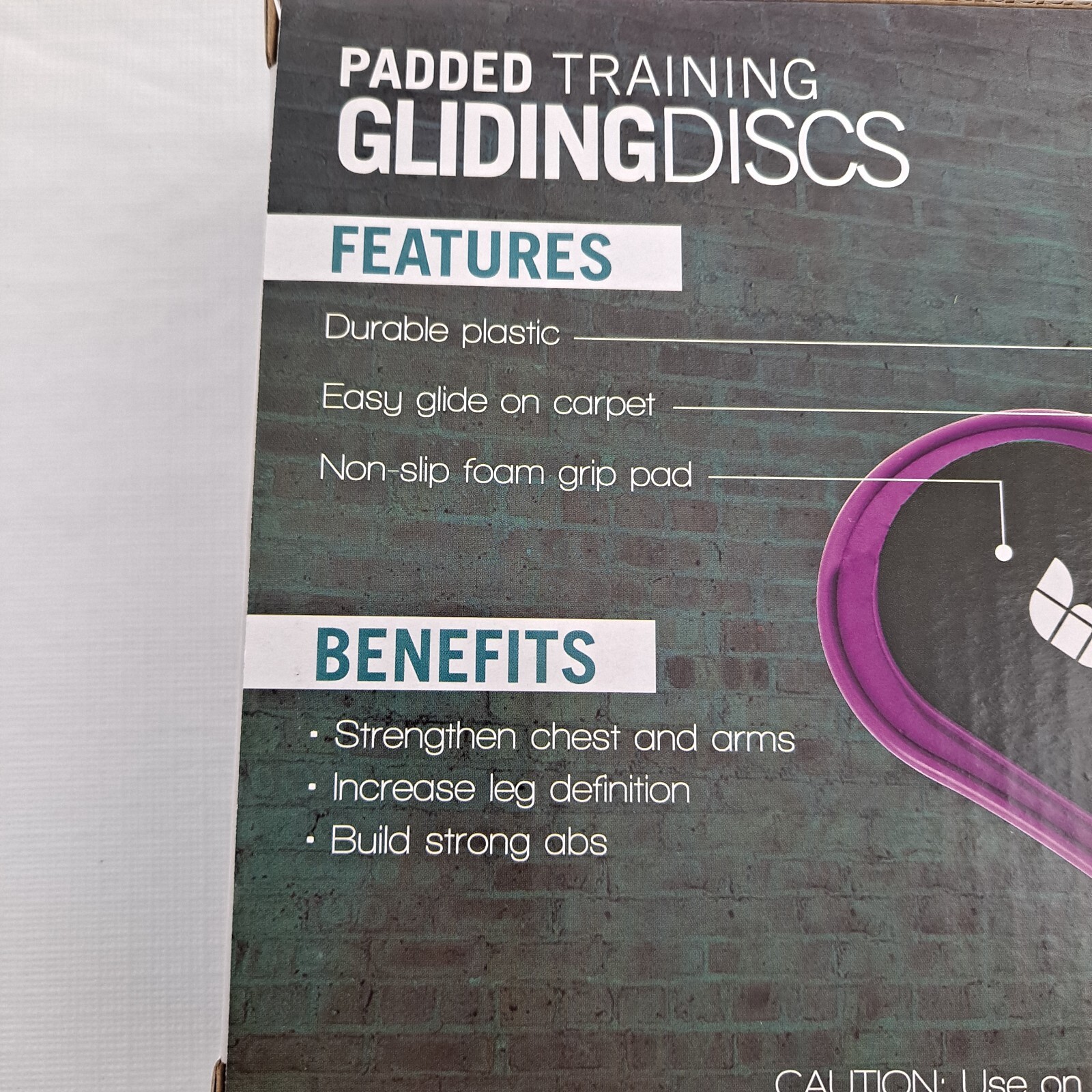 Gliding Disc Exercise Padded Training Pads 1 pair