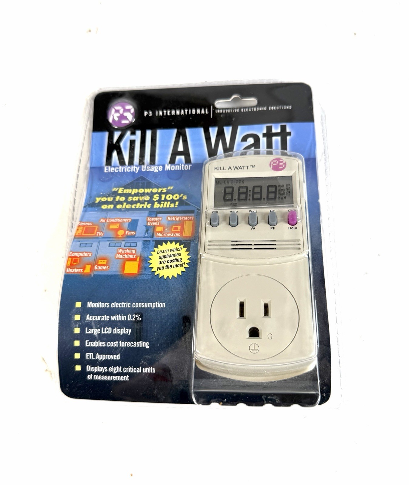 P3 International Kill-A-Watt Electricity Usage Monitor P4400 BRAND NEW & SEALED