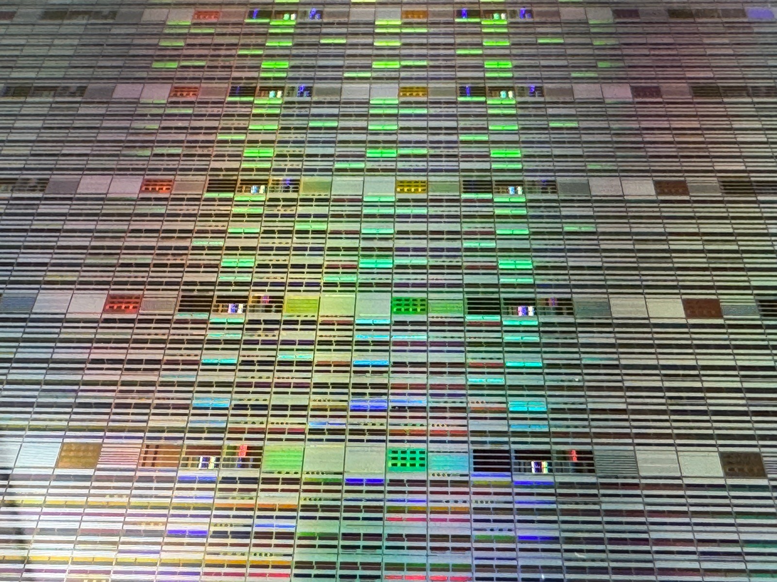 12"/300mm Silicon Wafer Unknown Possibly Memory Colorful Decorative Interesting