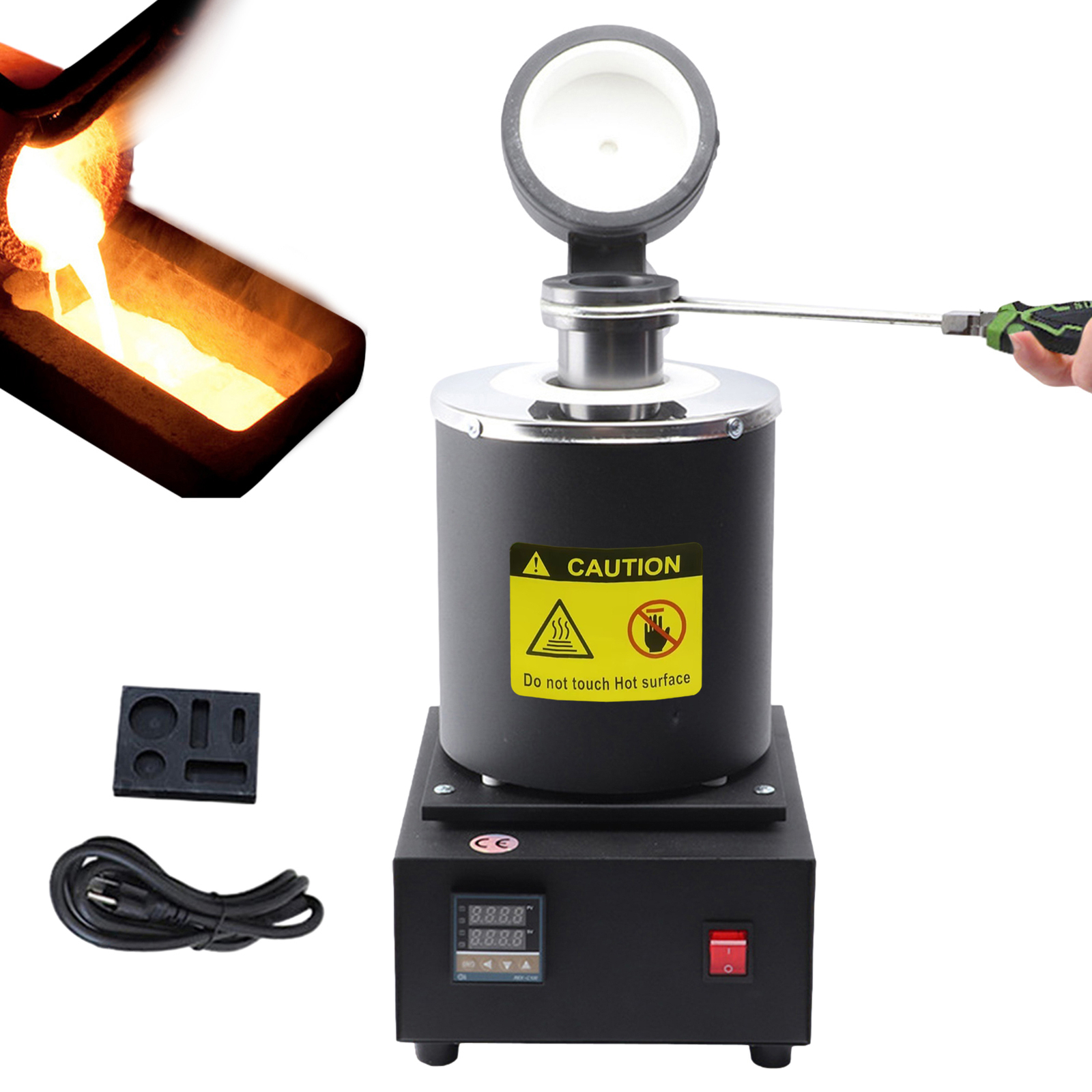 Gold Melting Furnace Electric High-Temperature Fast Casting Furnaces Portable