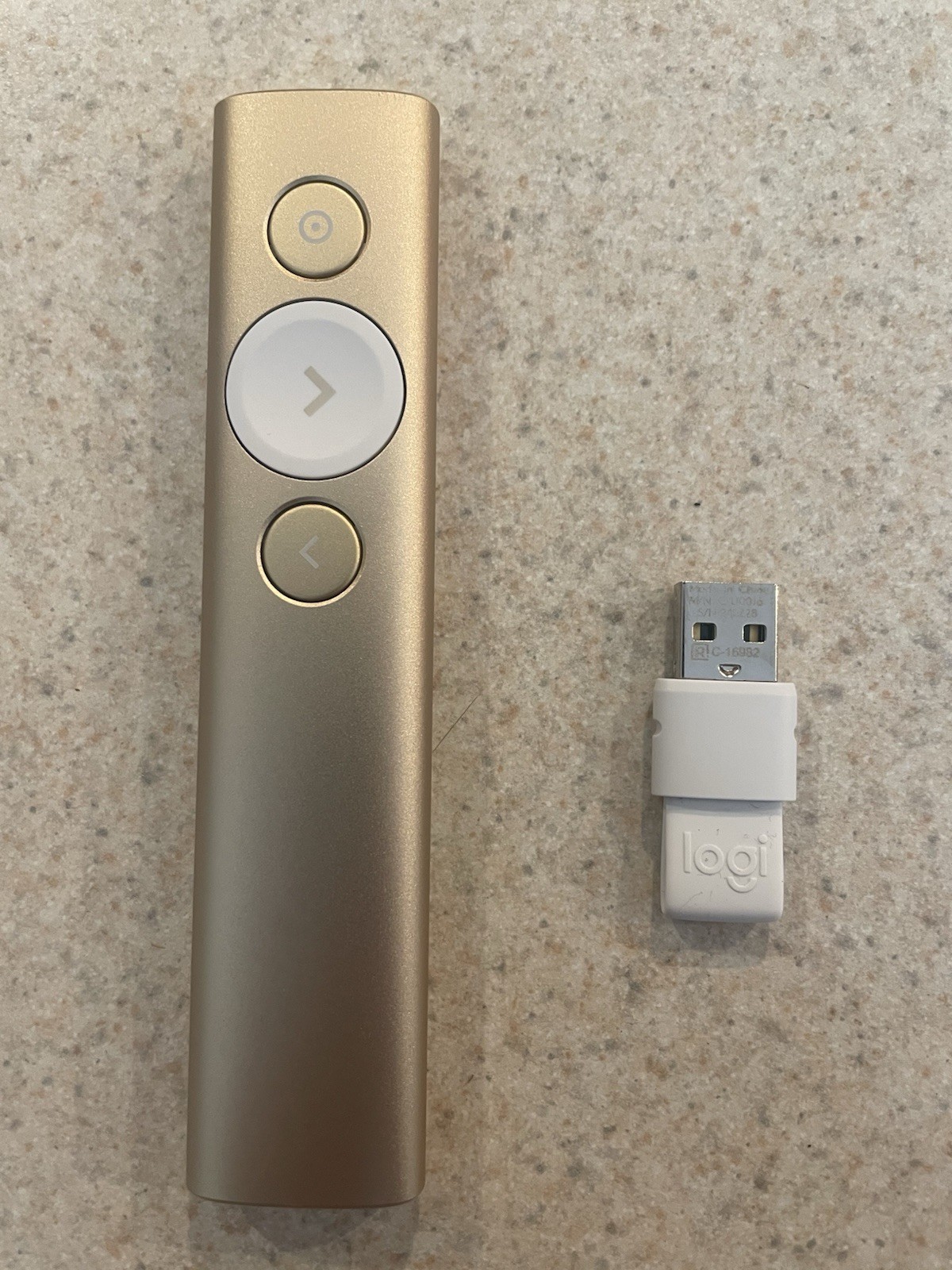 Logitech Slide Advancer Spotlight Gold Wireless Bluetooth