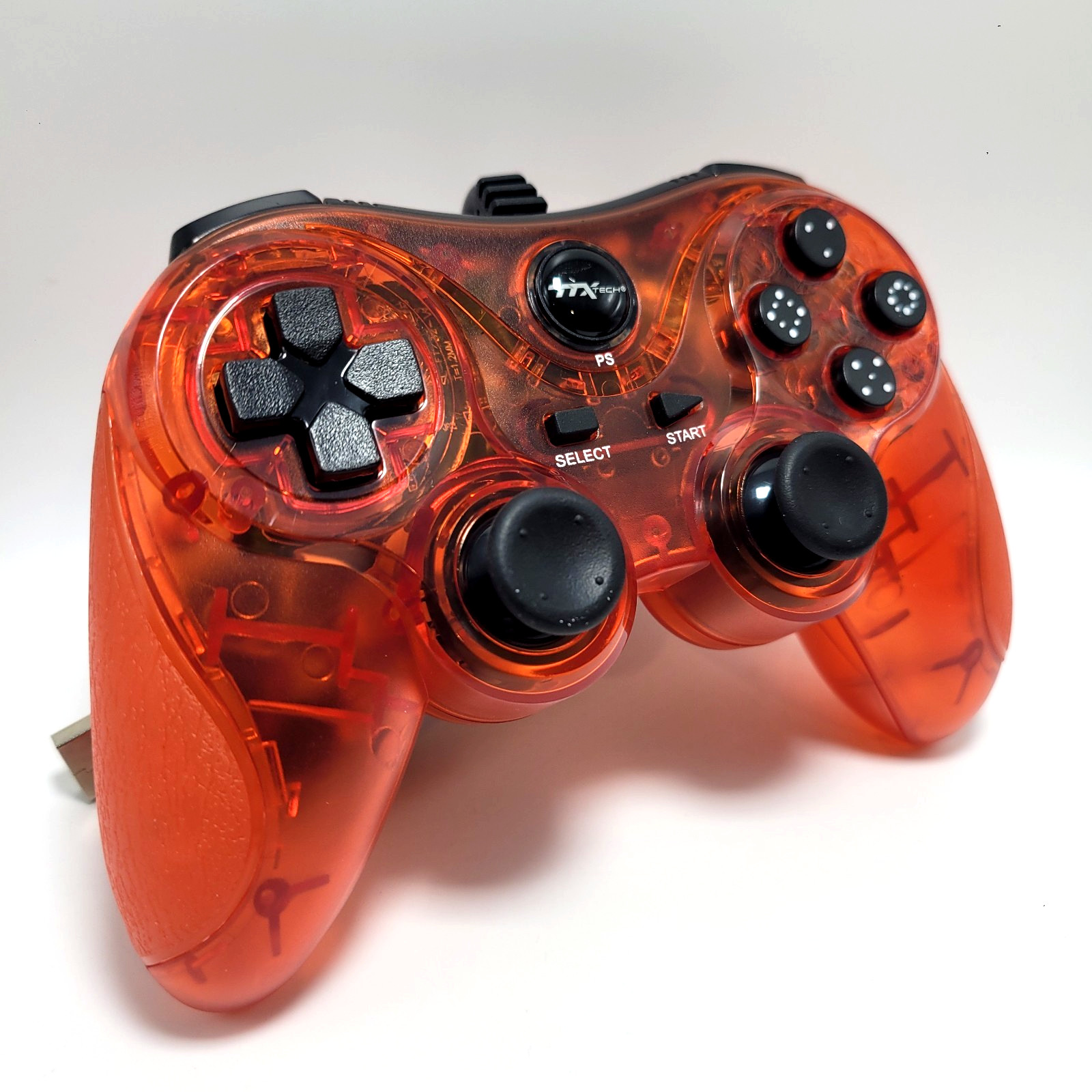 PlayStation 3 Wired Controller for PS3 / PC / USB by TTX Tech - Clear Red
